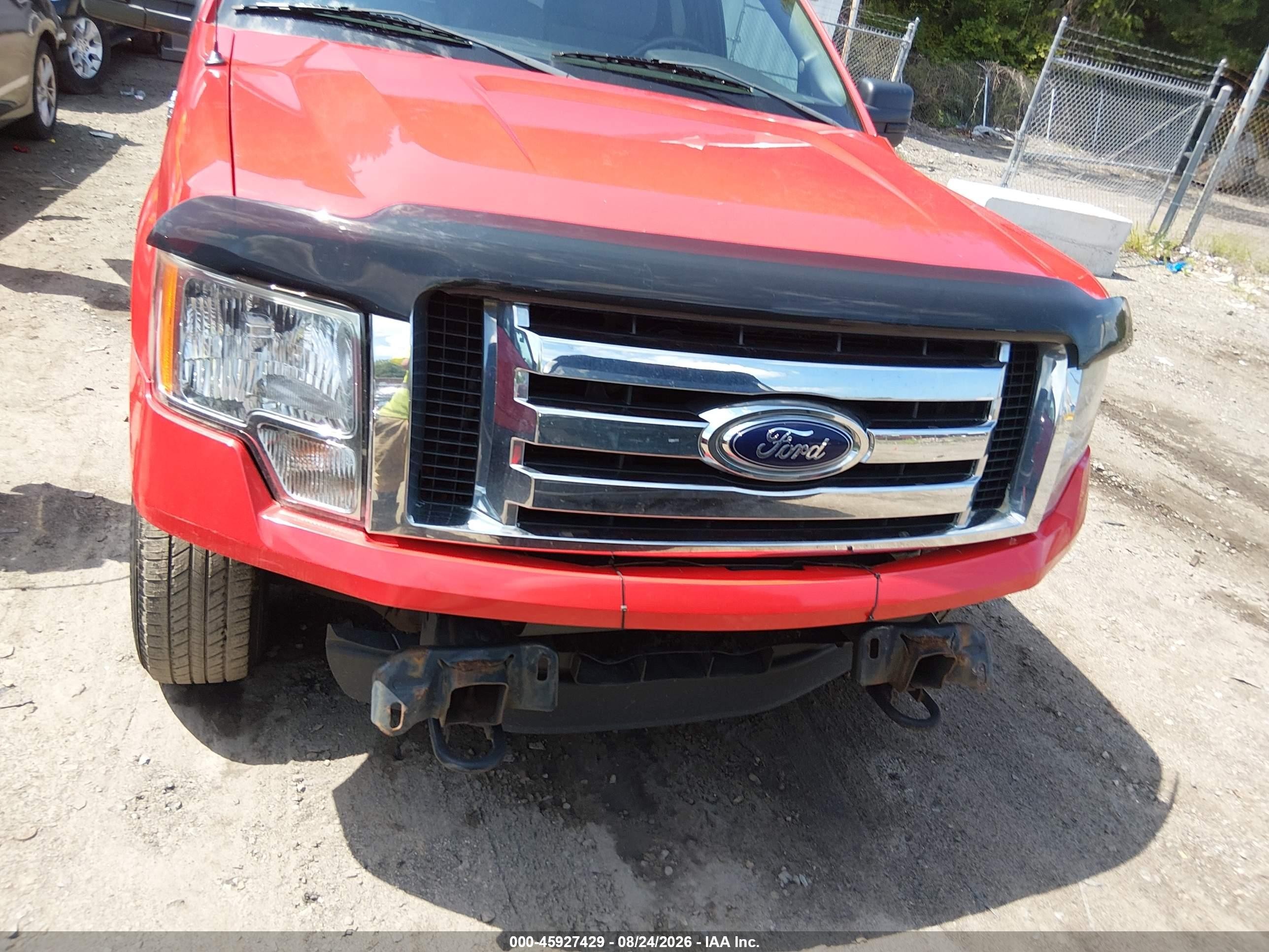 2012 Ford F-150 Xlt Red vin: 1FTFX1EF9CFC28413