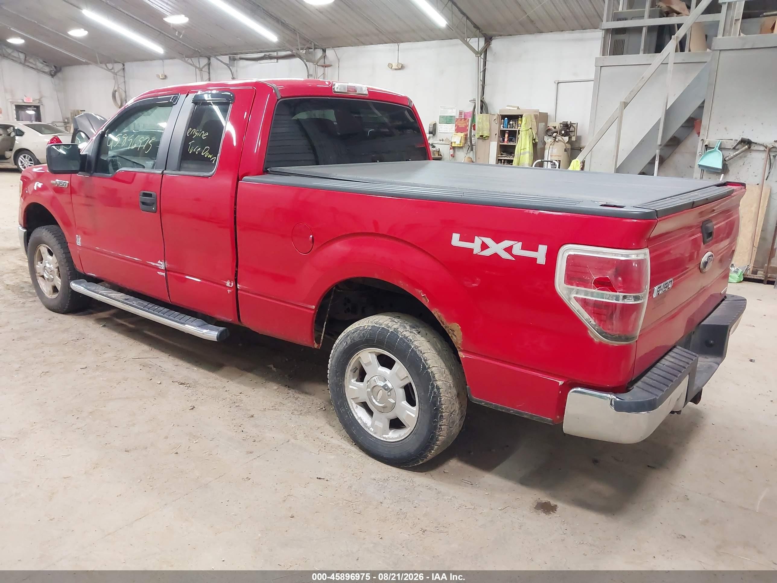 2012 Ford F-150 Xlt Red vin: 1FTFX1EF9CKD54827