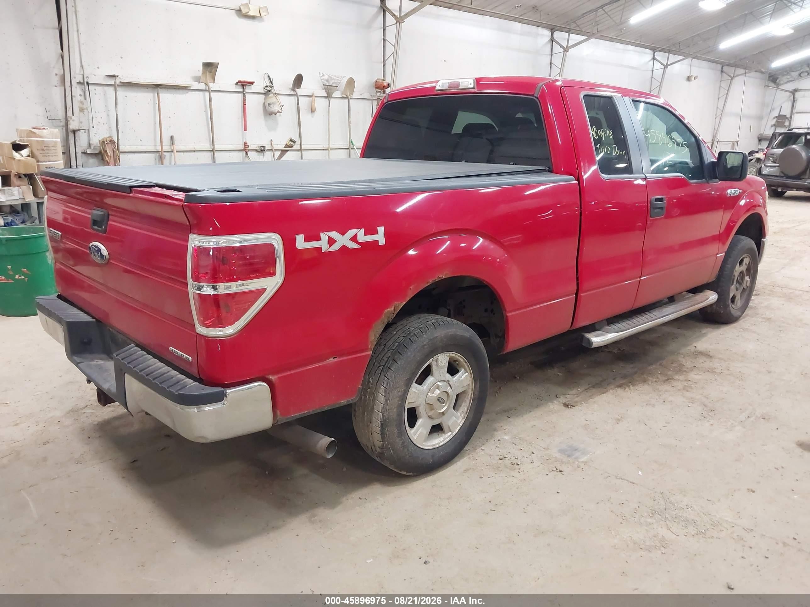 2012 Ford F-150 Xlt Red vin: 1FTFX1EF9CKD54827