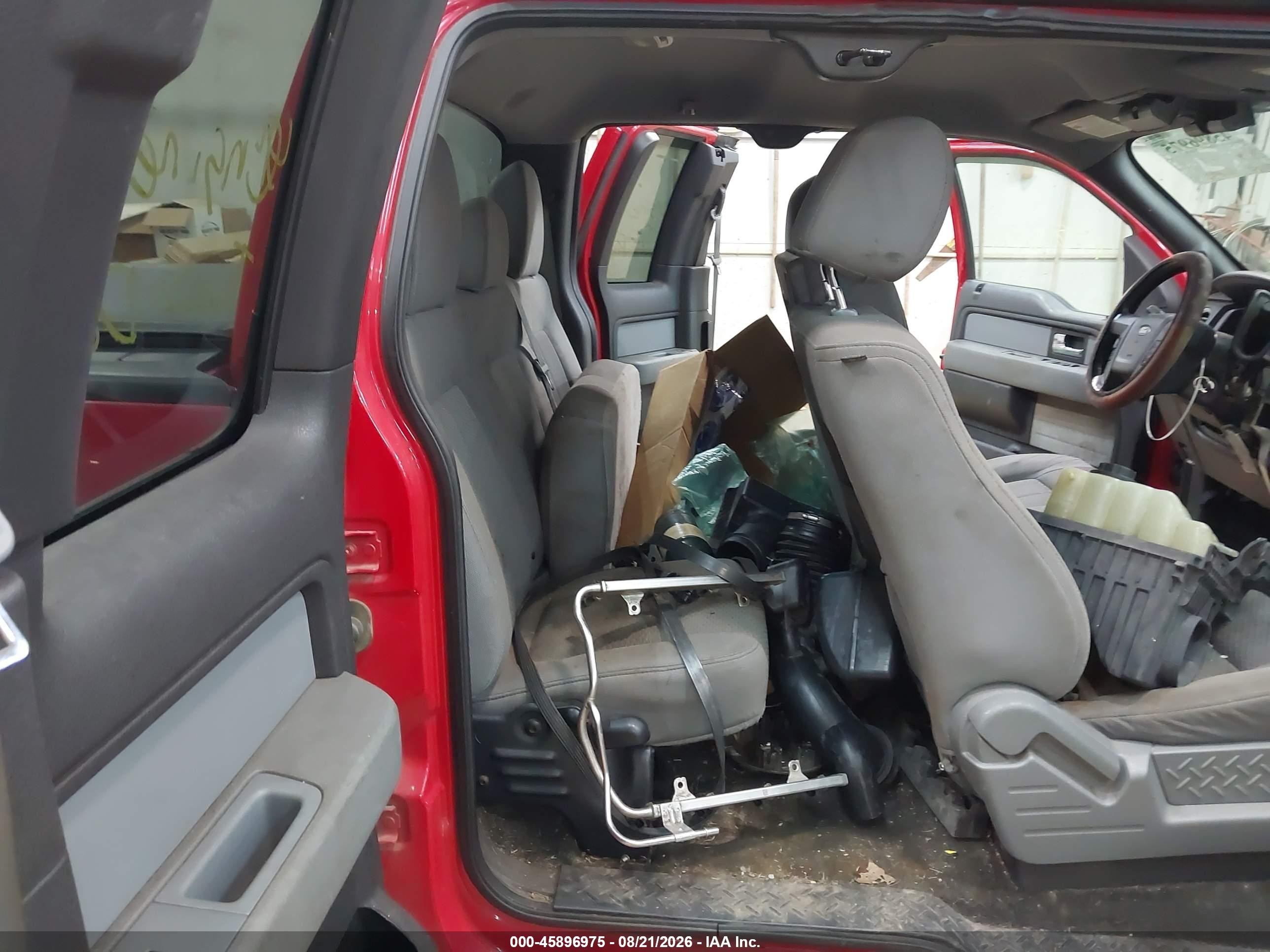 2012 Ford F-150 Xlt Red vin: 1FTFX1EF9CKD54827