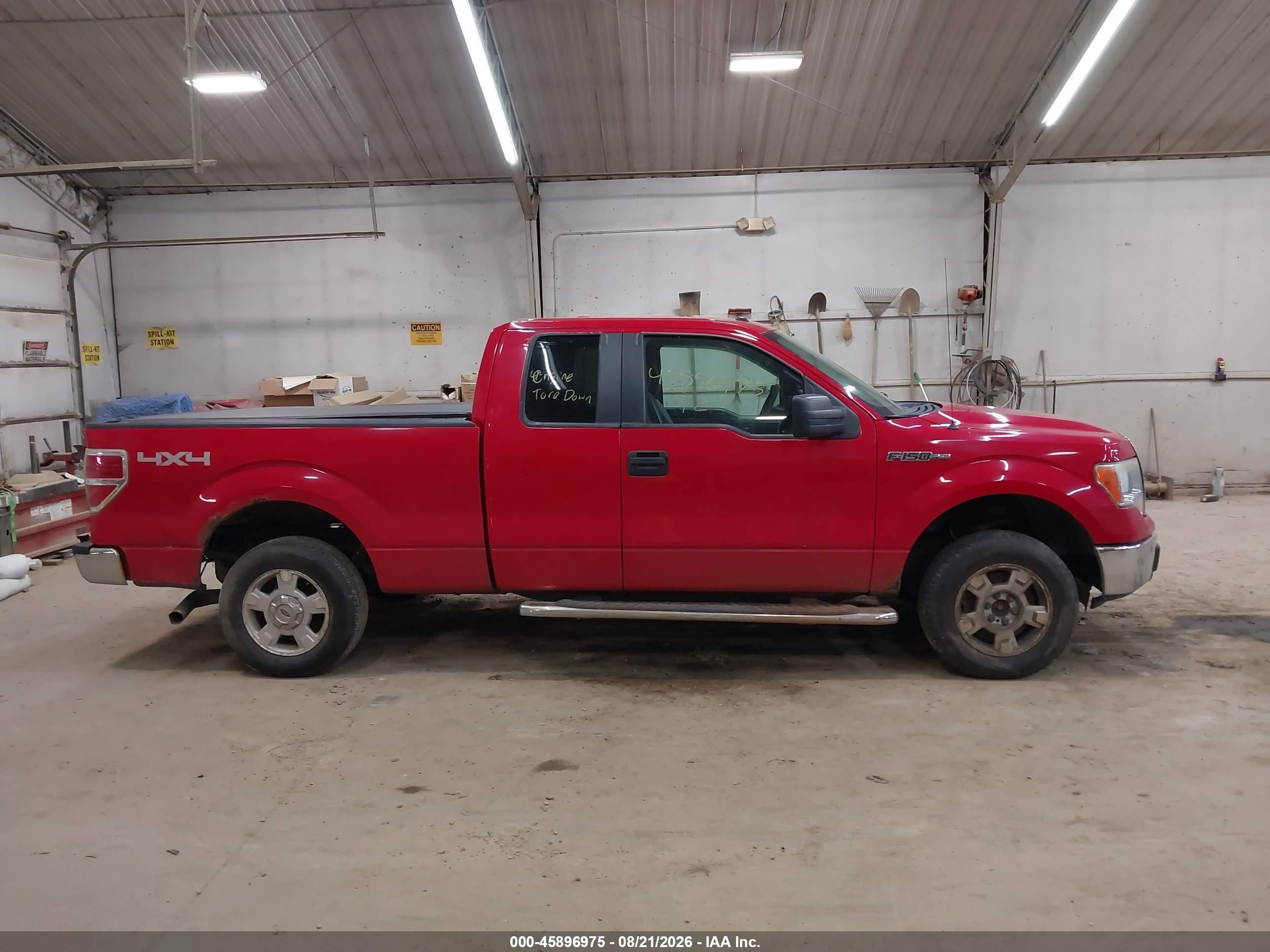 2012 Ford F-150 Xlt Red vin: 1FTFX1EF9CKD54827