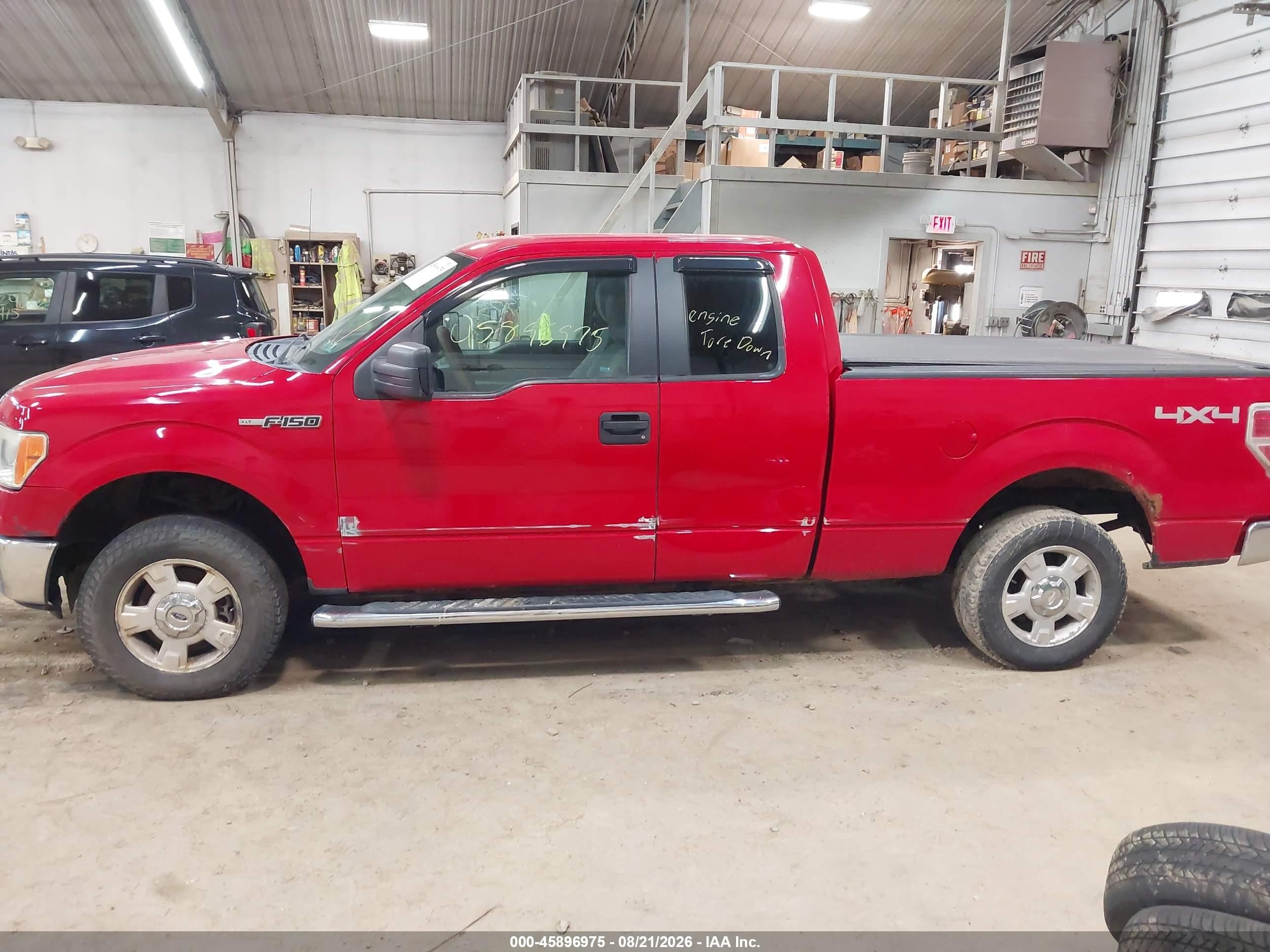 2012 Ford F-150 Xlt Red vin: 1FTFX1EF9CKD54827