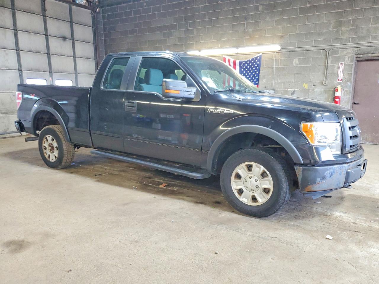 2012 Ford F150 Super Cab Black vin: 1FTFX1EF9CKE16856
