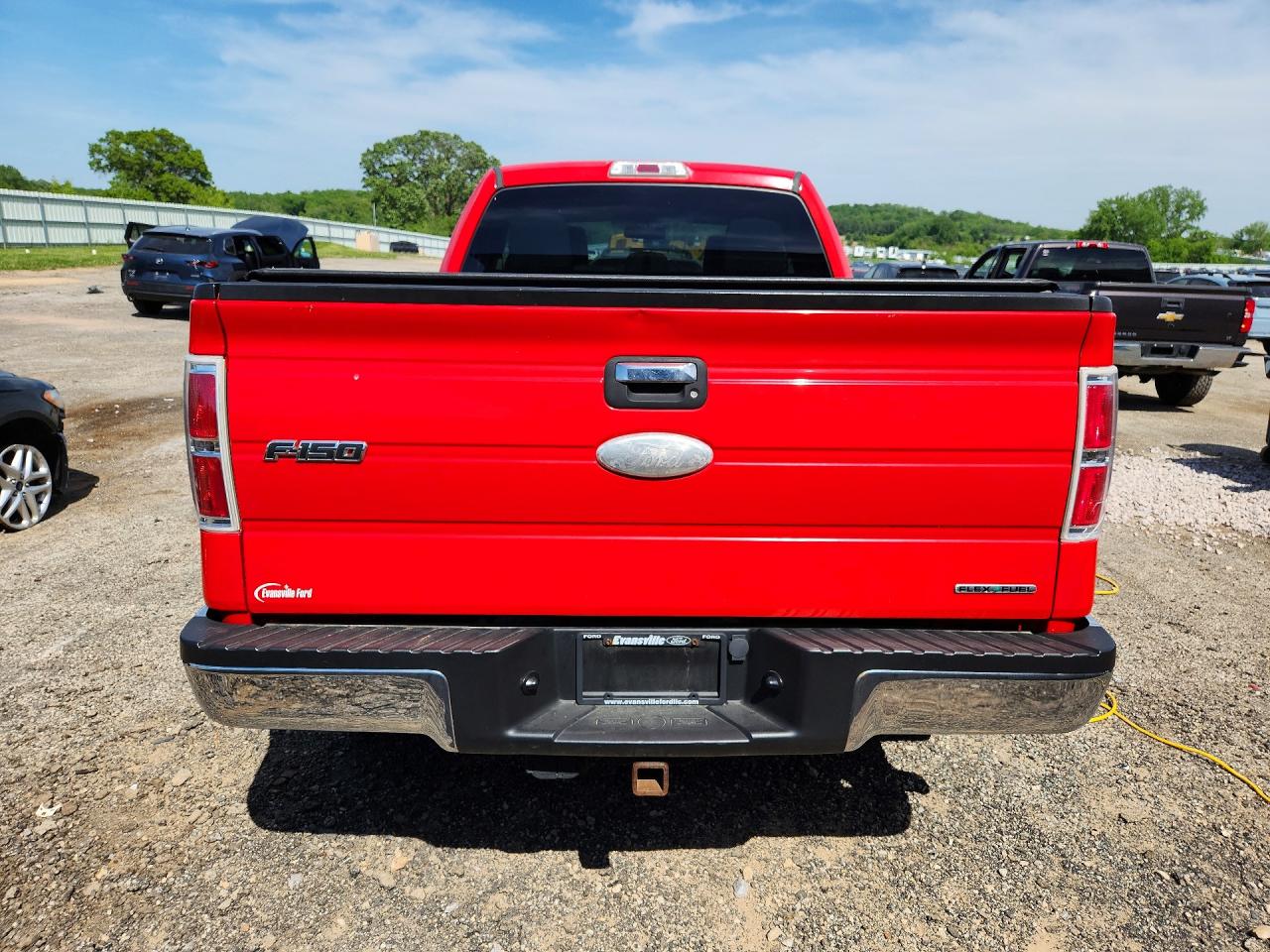 2013 Ford F150 Super Cab Red vin: 1FTFX1EF9DFA27824