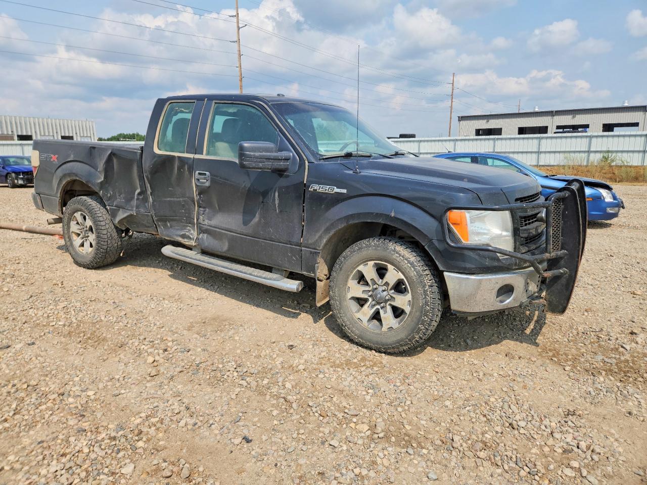 2013 Ford F150 Super Cab Black vin: 1FTFX1EF9DFA38595