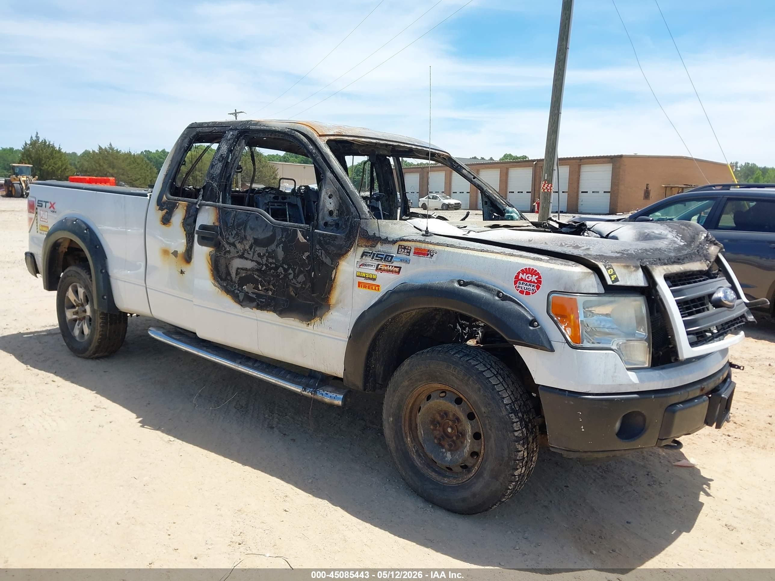 2013 Ford F-150 Stx White vin: 1FTFX1EF9DFB05549