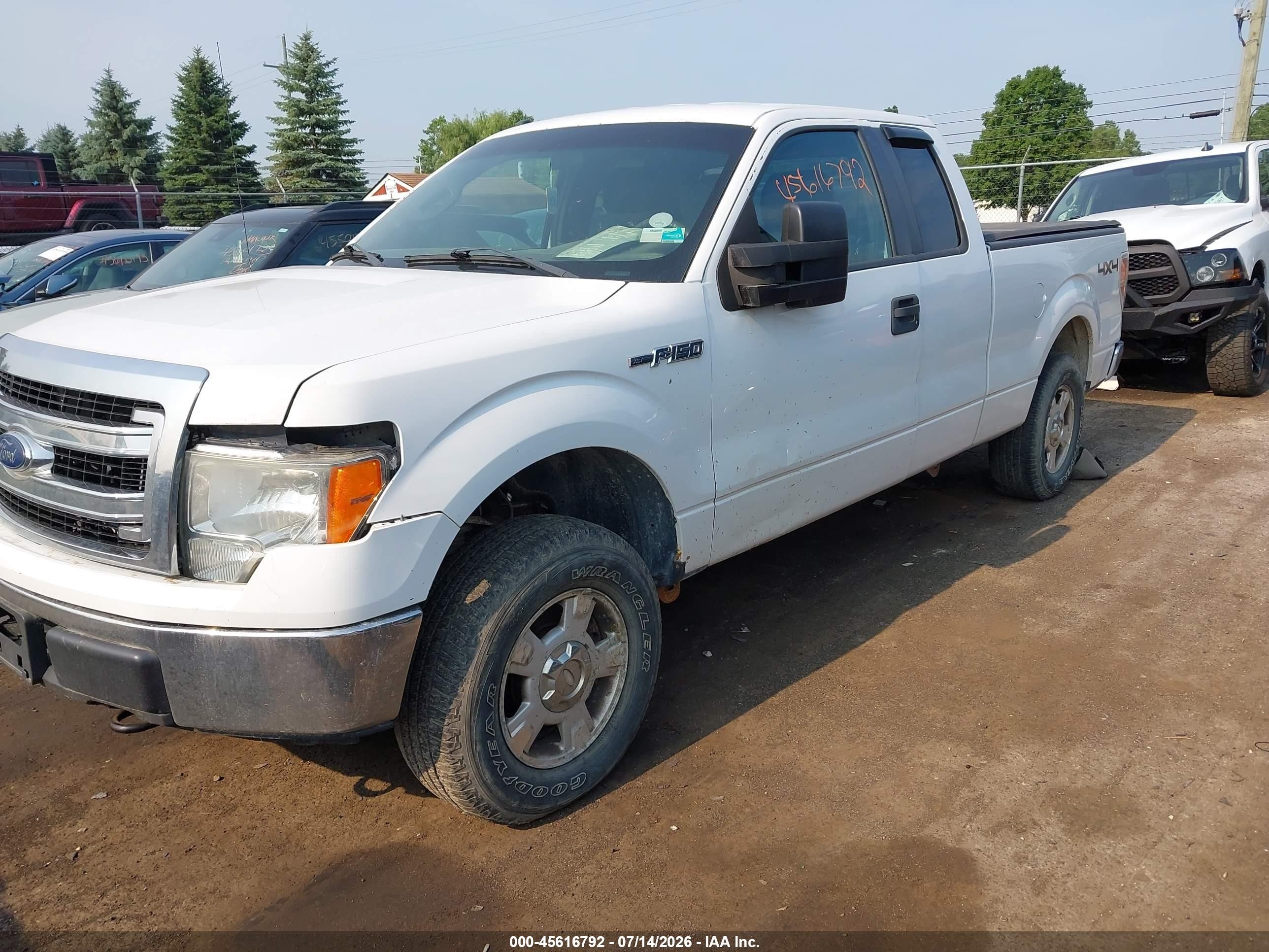 2013 Ford F-150 Xlt White vin: 1FTFX1EF9DFB12517