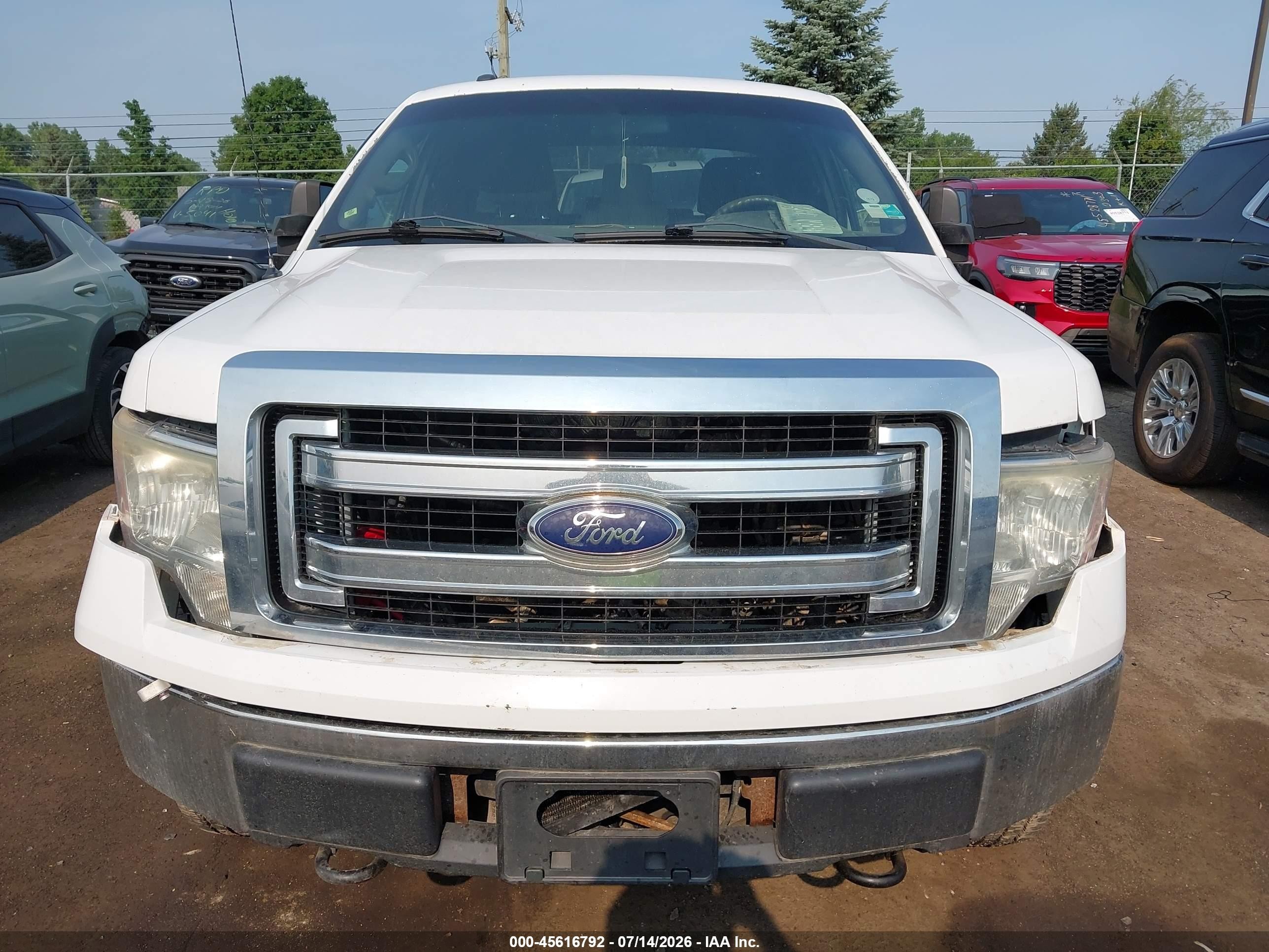2013 Ford F-150 Xlt White vin: 1FTFX1EF9DFB12517