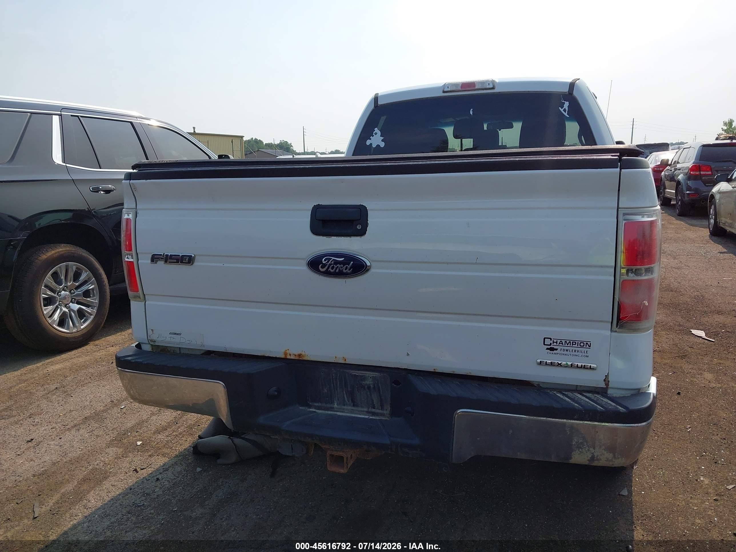 2013 Ford F-150 Xlt White vin: 1FTFX1EF9DFB12517