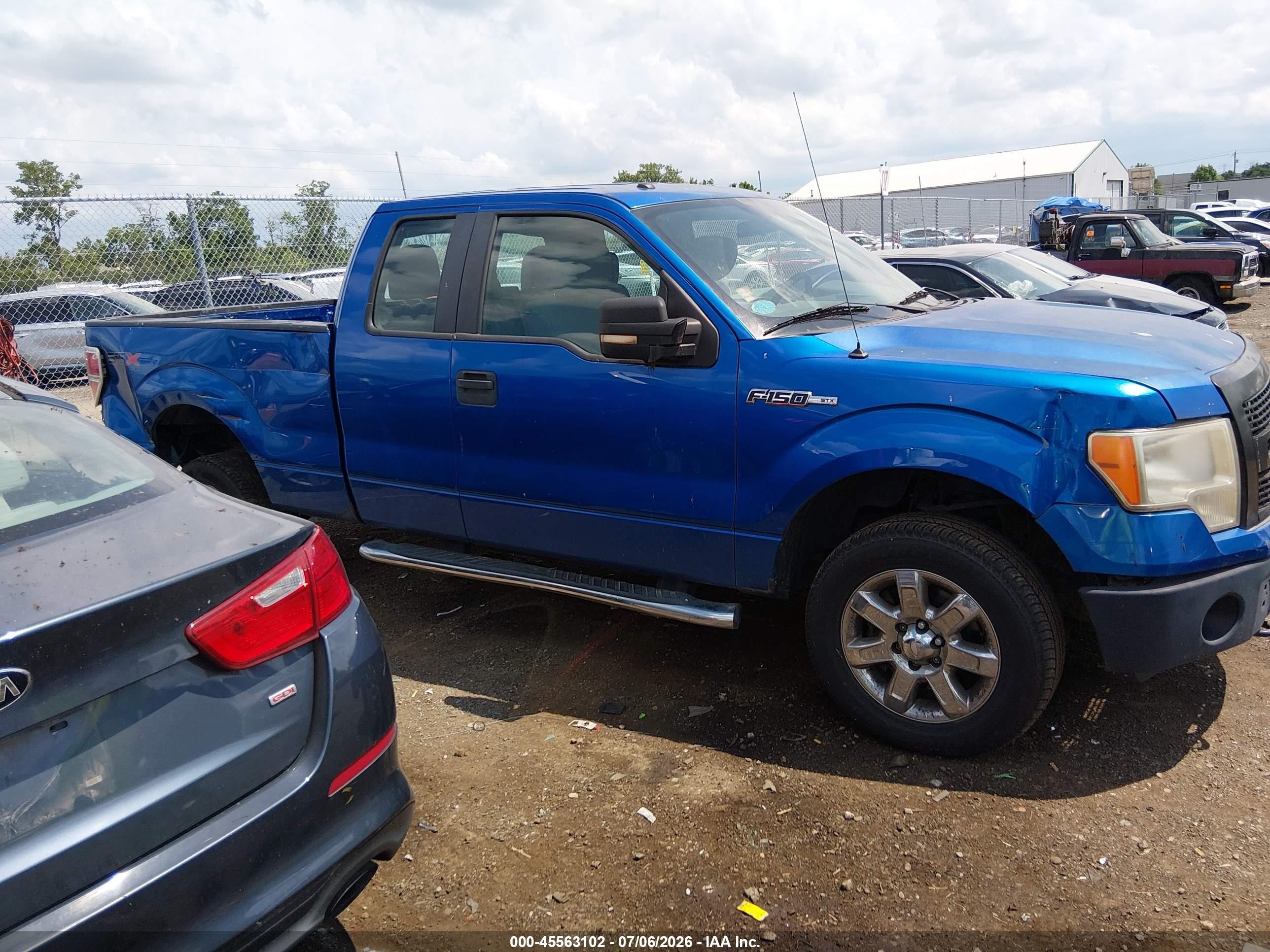 2013 Ford F-150 Fx4/lariat/stx/xl/xlt Blue vin: 1FTFX1EF9DFD01796