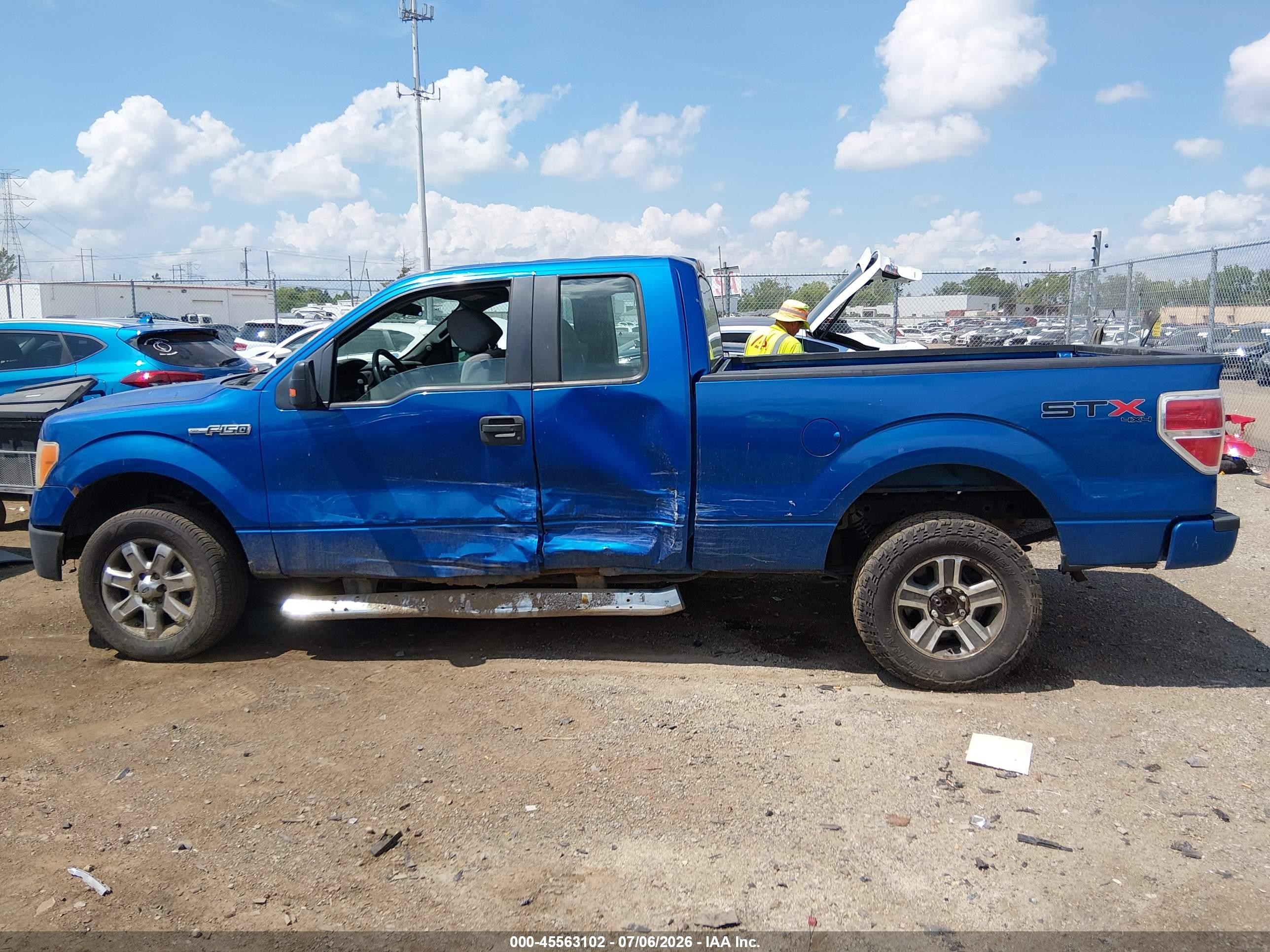 2013 Ford F-150 Fx4/lariat/stx/xl/xlt Blue vin: 1FTFX1EF9DFD01796