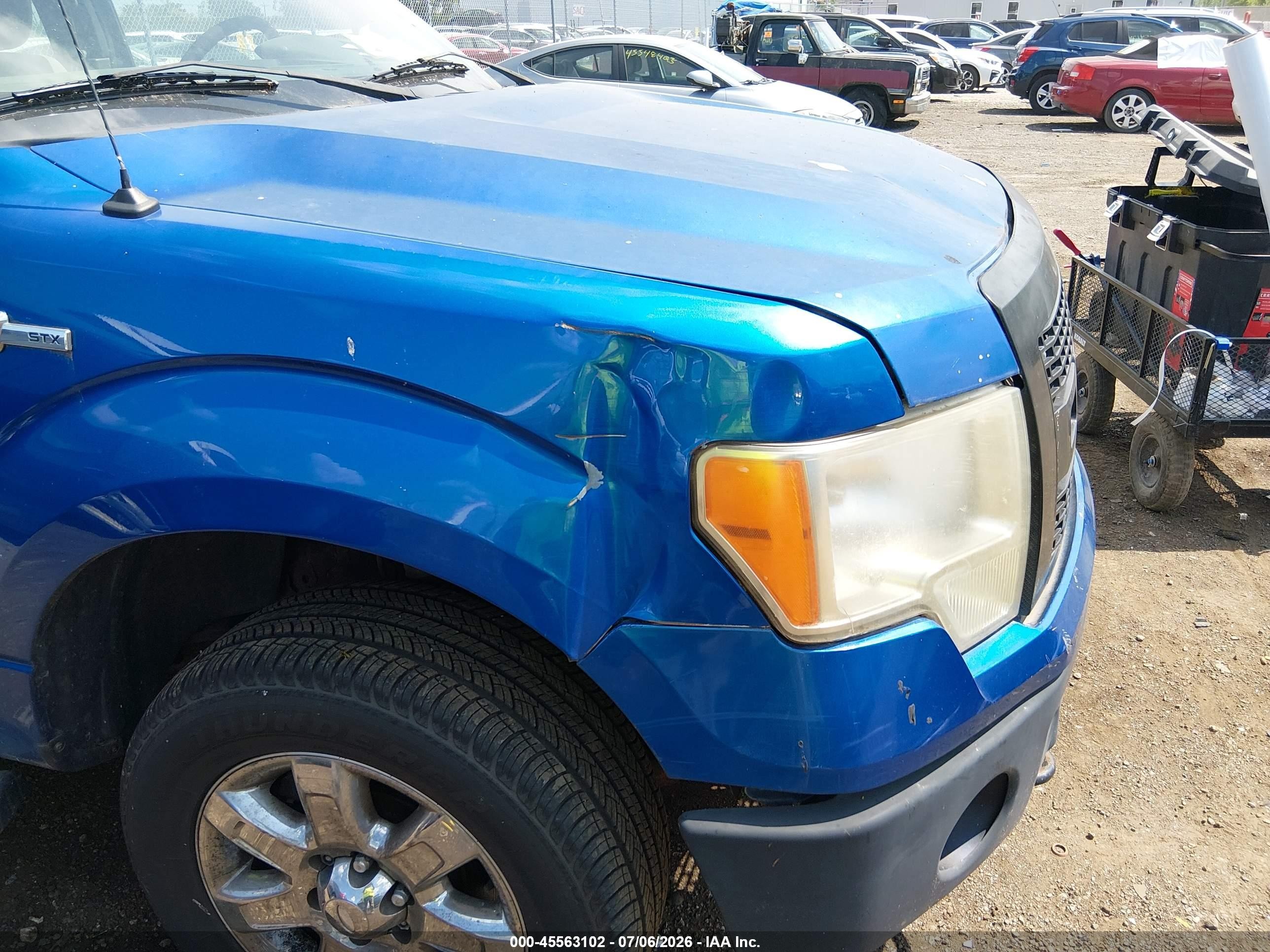 2013 Ford F-150 Fx4/lariat/stx/xl/xlt Blue vin: 1FTFX1EF9DFD01796