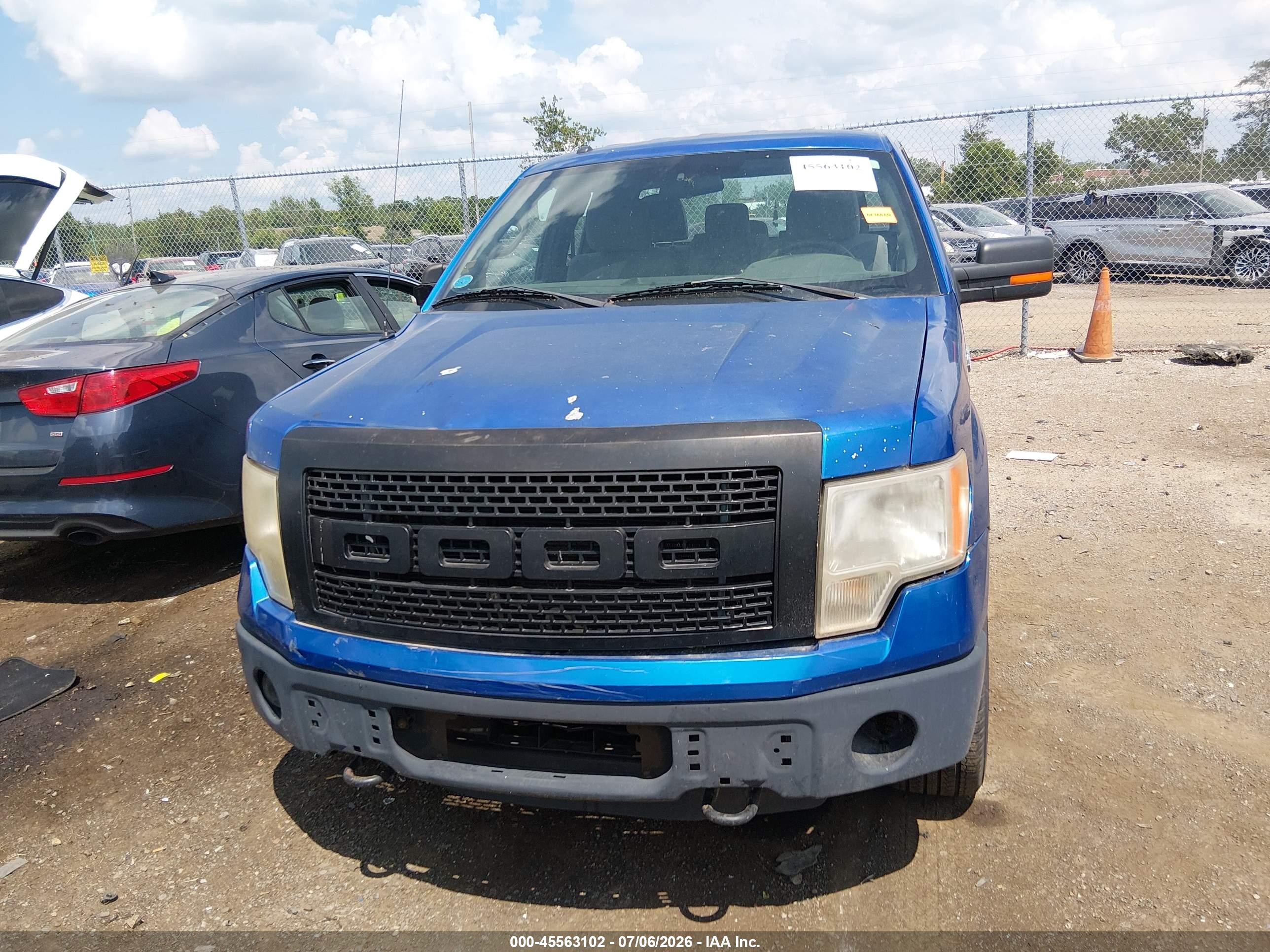 2013 Ford F-150 Fx4/lariat/stx/xl/xlt Blue vin: 1FTFX1EF9DFD01796