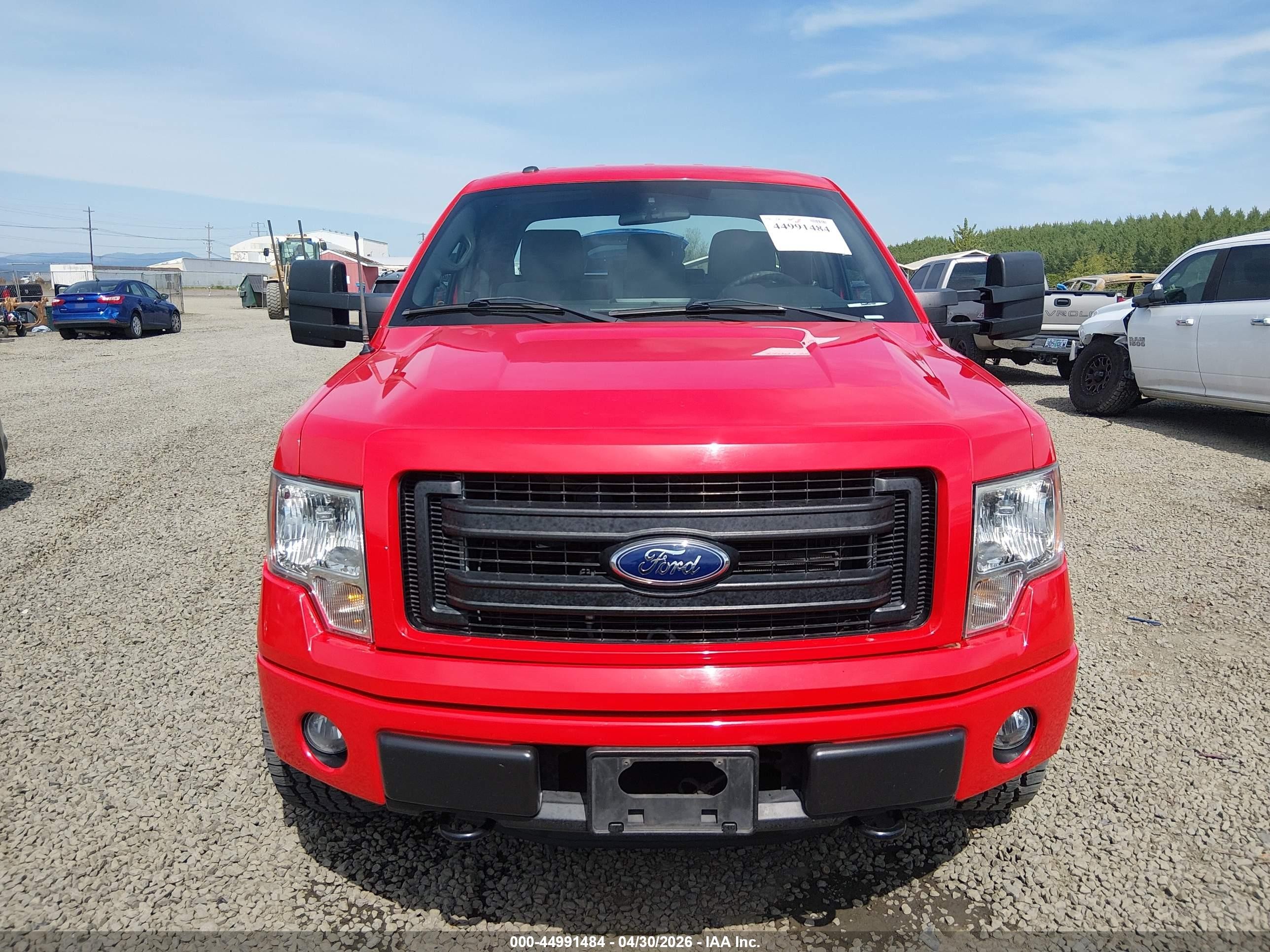 2013 Ford F-150 Stx Red vin: 1FTFX1EF9DFD56104