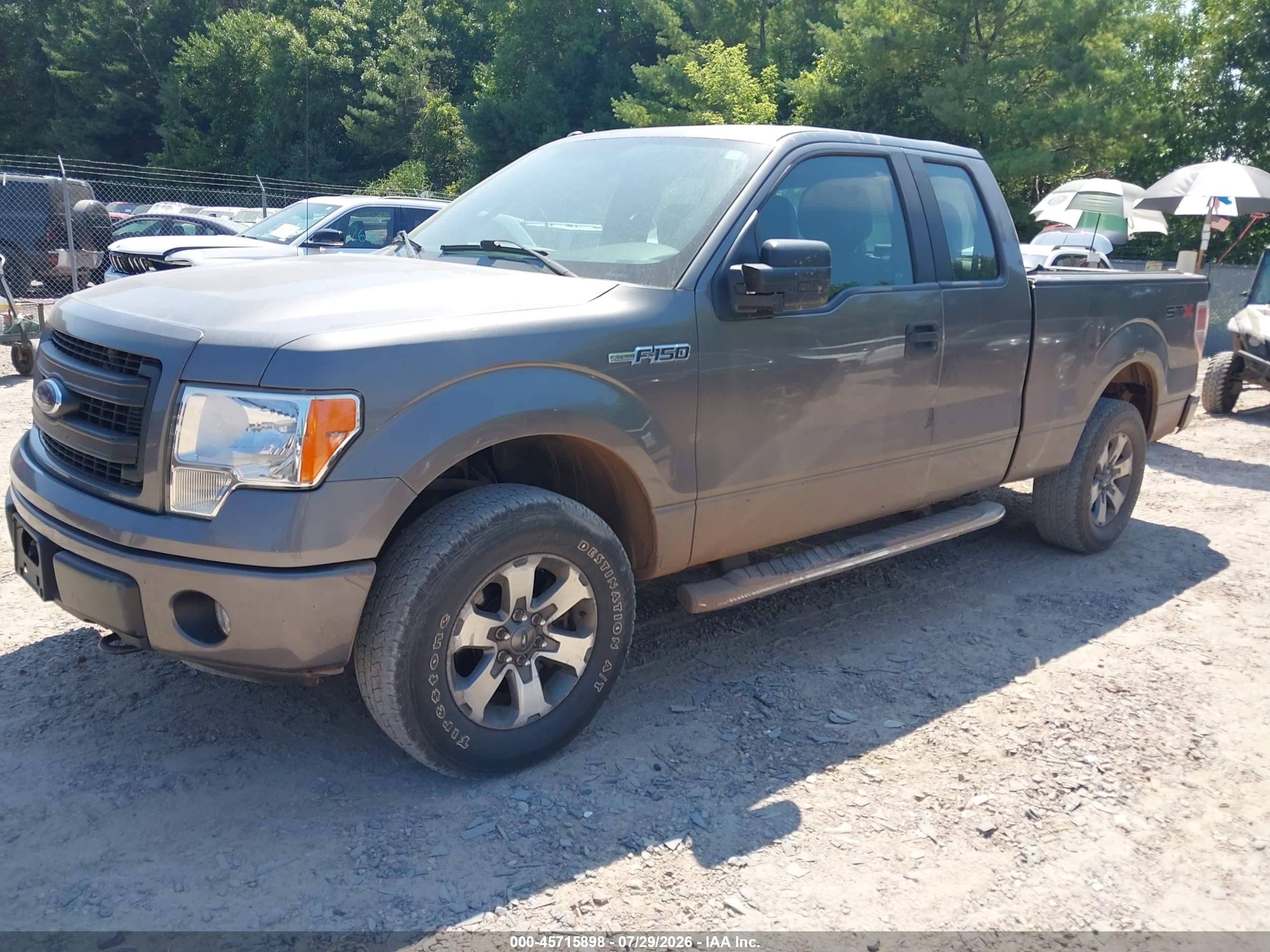 2013 Ford F-150 Stx Gray vin: 1FTFX1EF9DFD78281