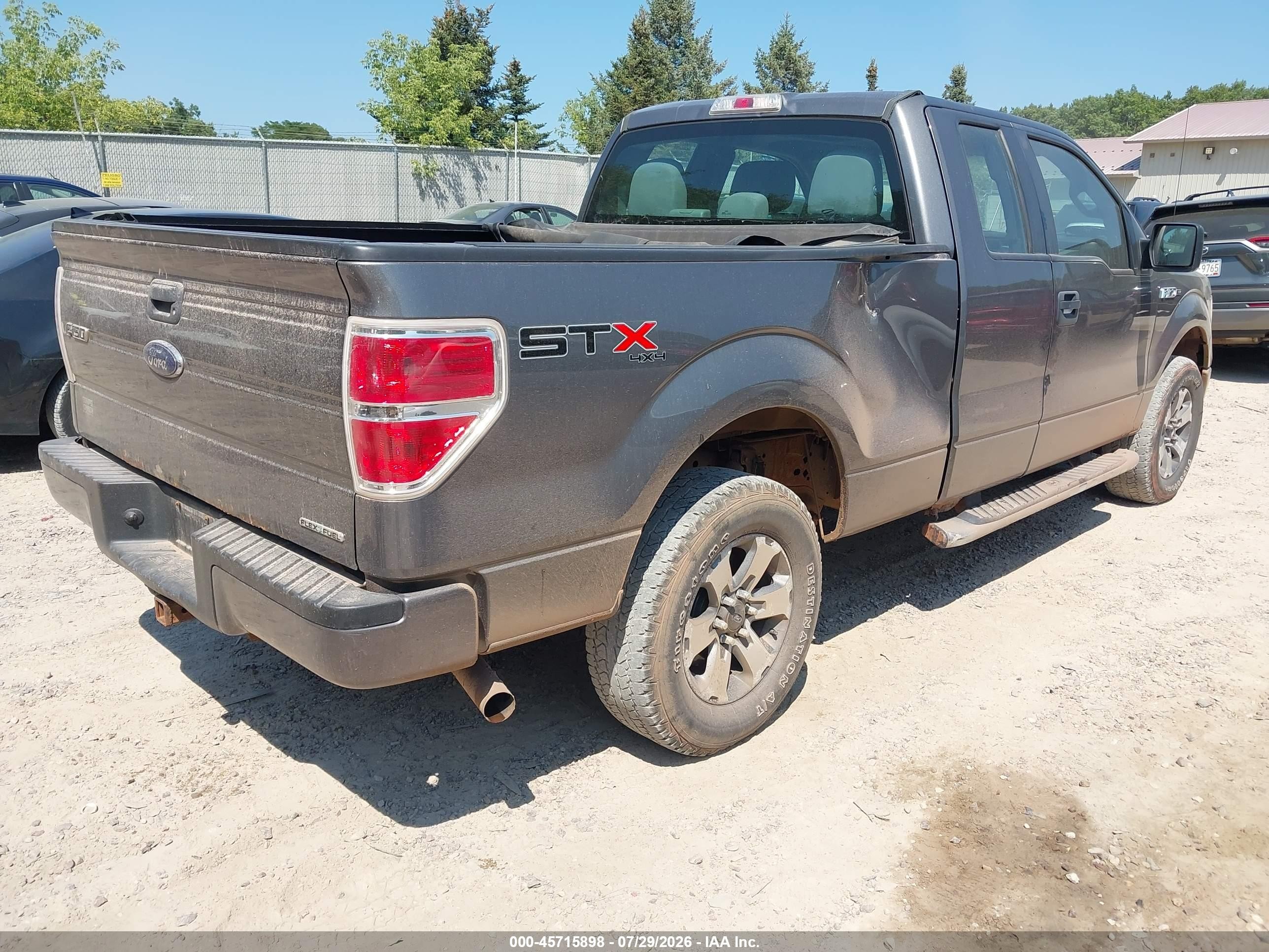 2013 Ford F-150 Stx Gray vin: 1FTFX1EF9DFD78281