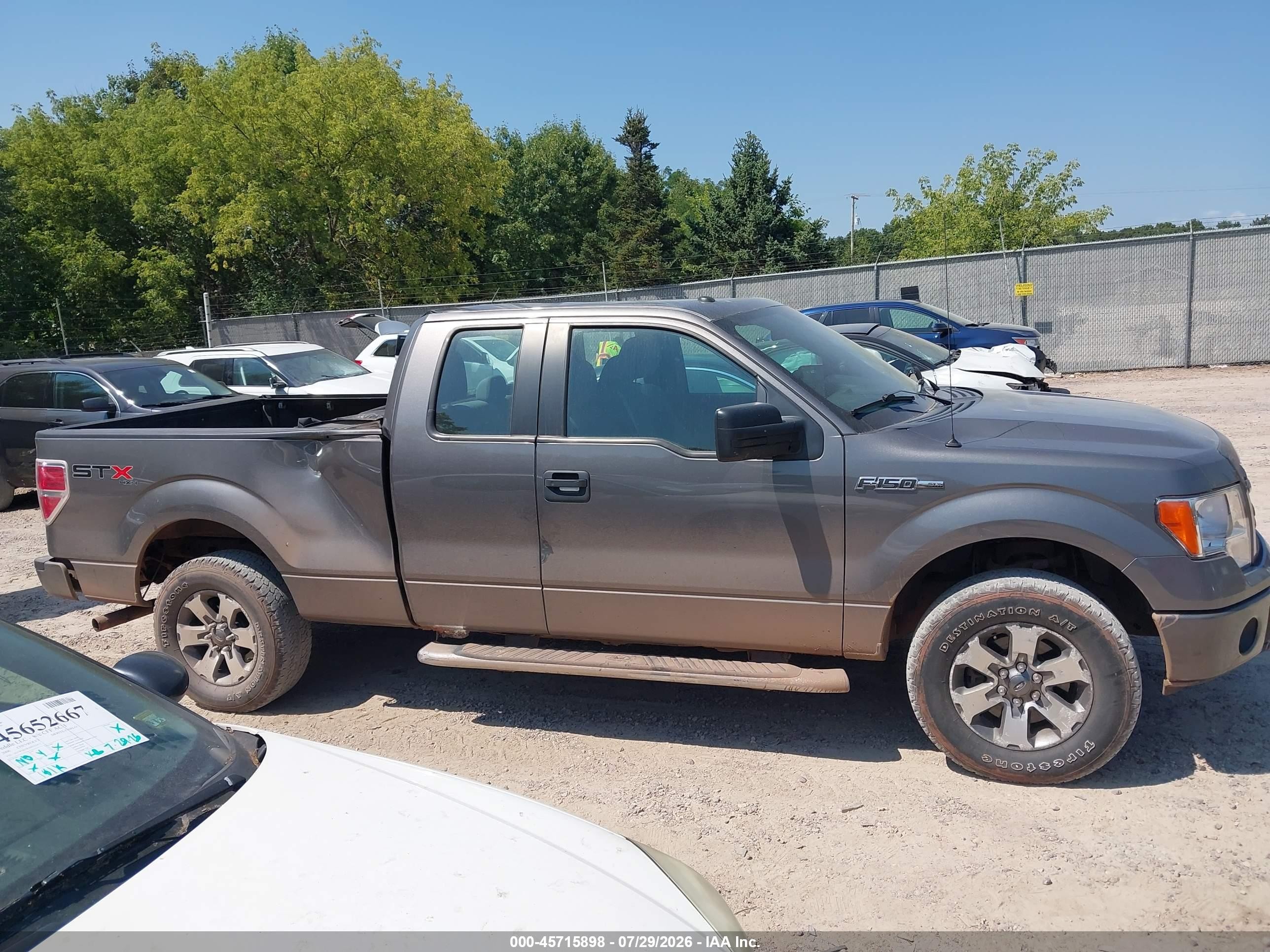 2013 Ford F-150 Stx Gray vin: 1FTFX1EF9DFD78281