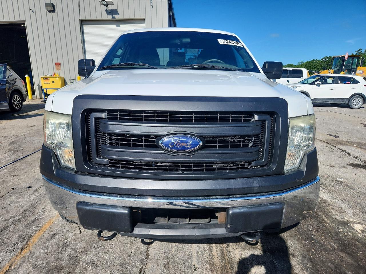 2013 Ford F150 Super Cab White vin: 1FTFX1EF9DKF67634