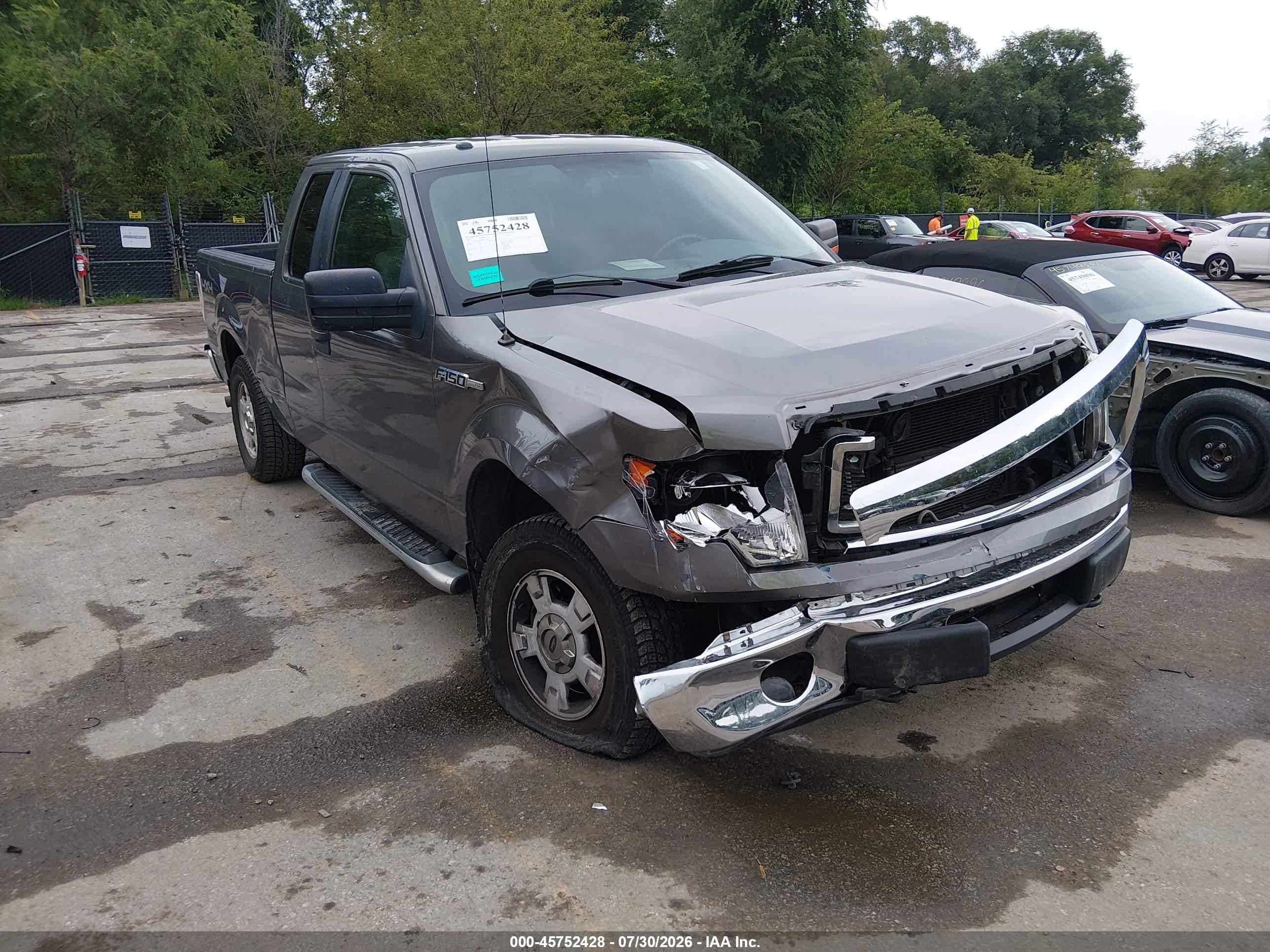 2013 Ford F-150 Xlt Gray vin: 1FTFX1EF9DKG53655
