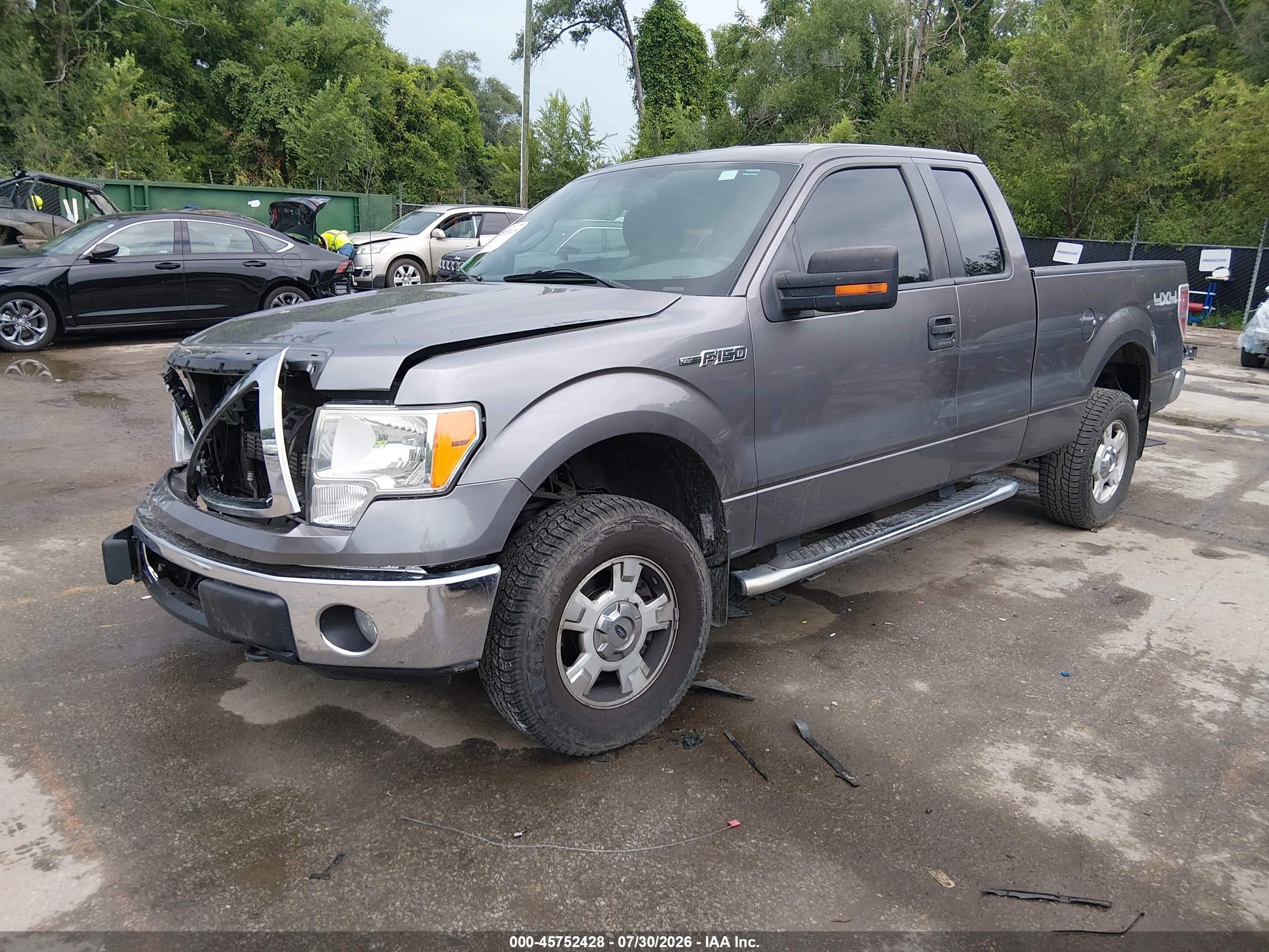 2013 Ford F-150 Xlt Gray vin: 1FTFX1EF9DKG53655