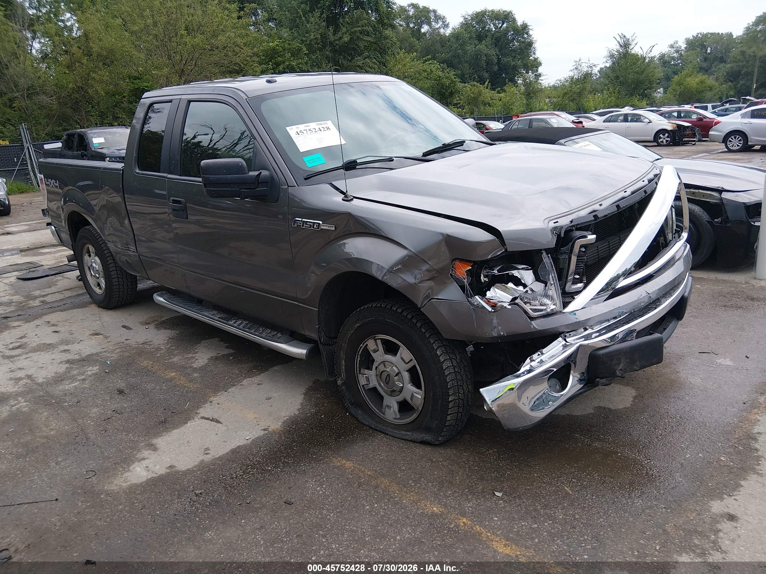 2013 Ford F-150 Xlt Gray vin: 1FTFX1EF9DKG53655