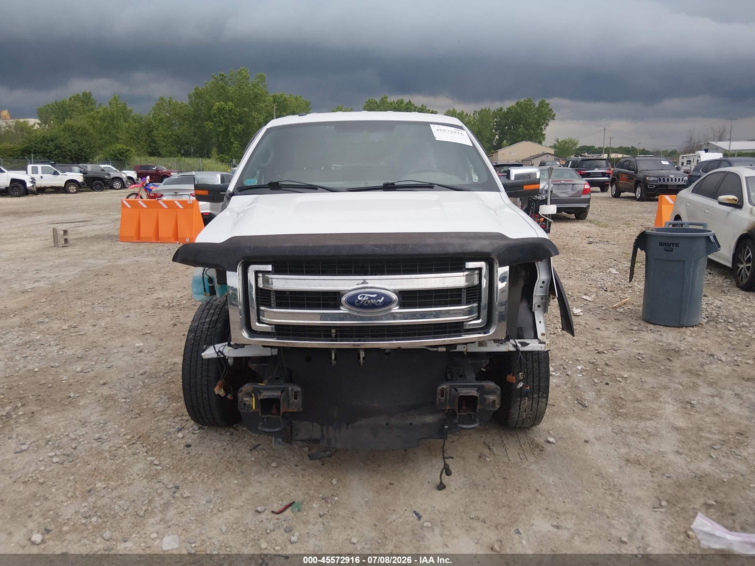 2014 Ford F-150 Xlt White vin: 1FTFX1EF9EFA99463