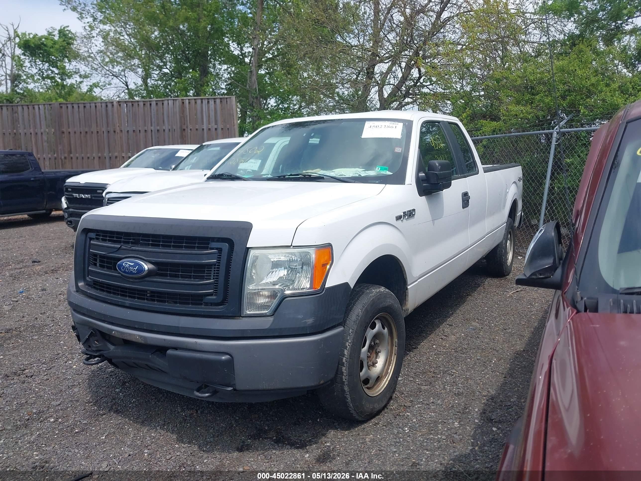 2014 Ford F-150 Xl White vin: 1FTFX1EF9EKG34119