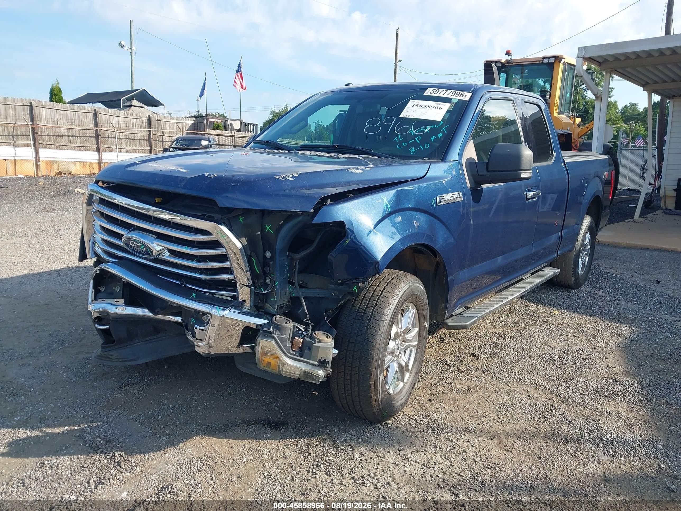 2015 Ford F-150 Xlt Blue vin: 1FTFX1EF9FFA68893