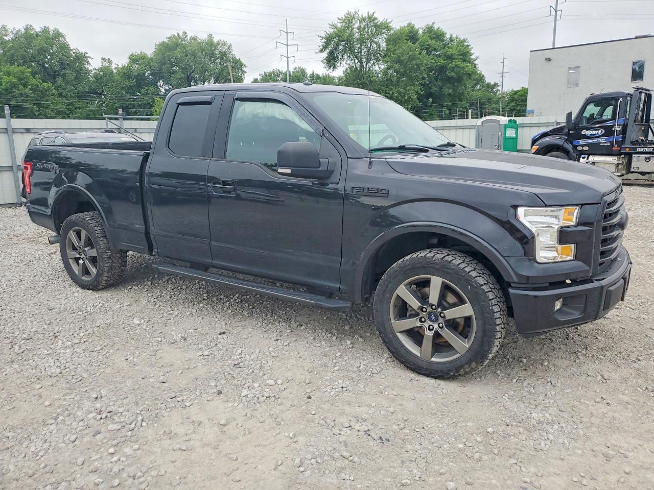 2015 Ford F150 Super Cab Black vin: 1FTFX1EF9FFD06029