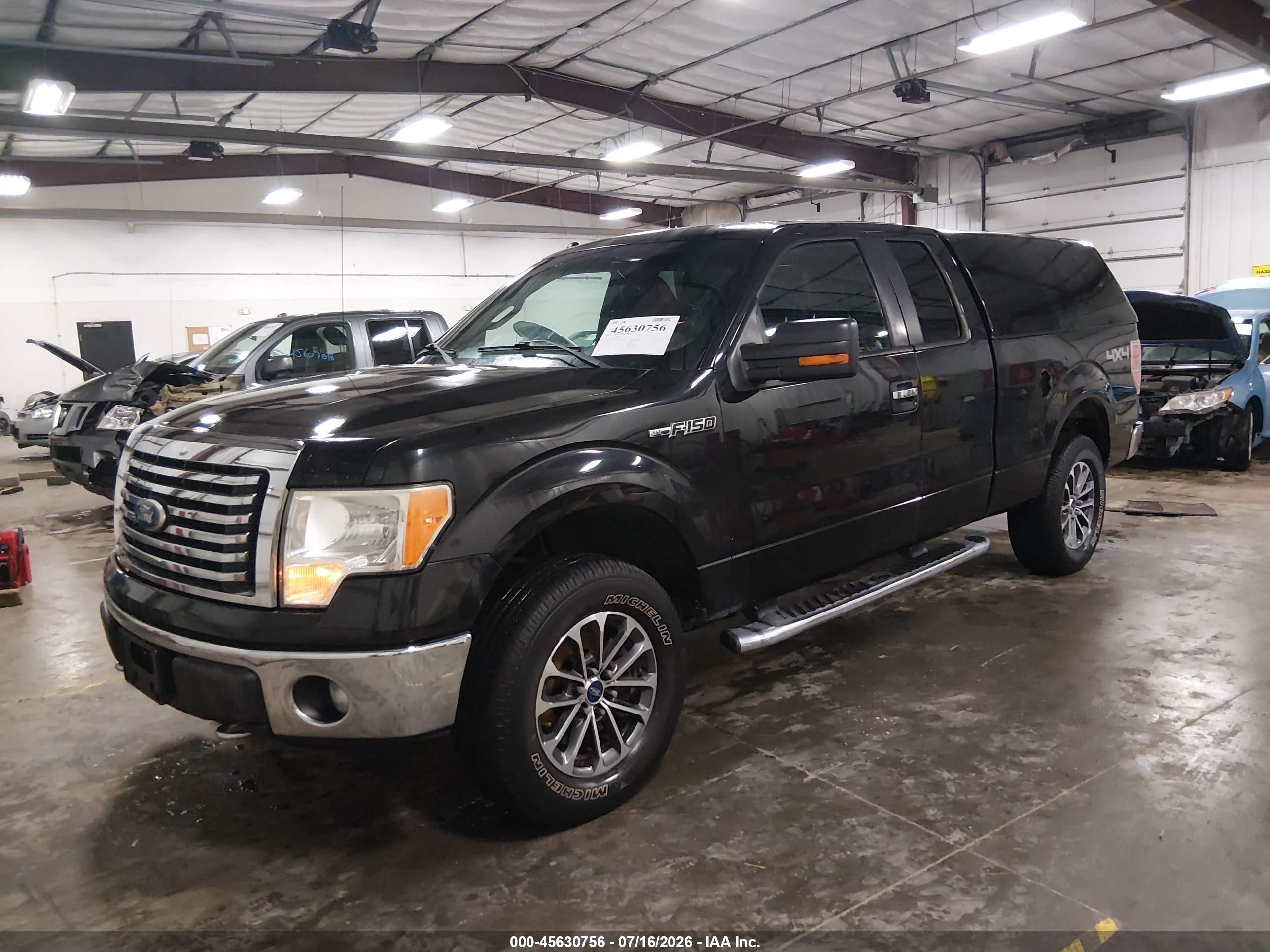 2011 Ford F-150 Xlt Black vin: 1FTFX1EFXBKD20023