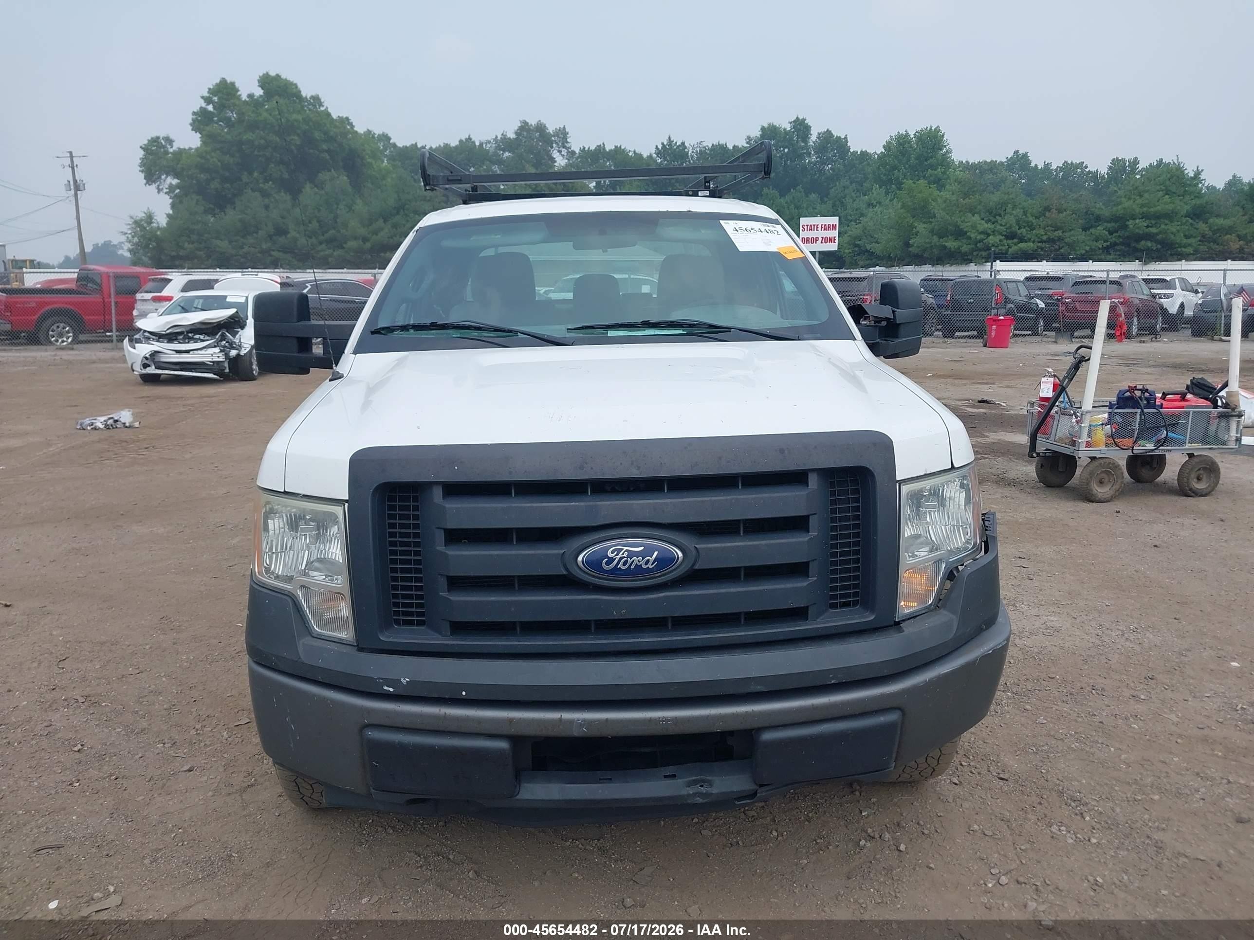 2011 Ford F-150 Xl White vin: 1FTFX1EFXBKD57301