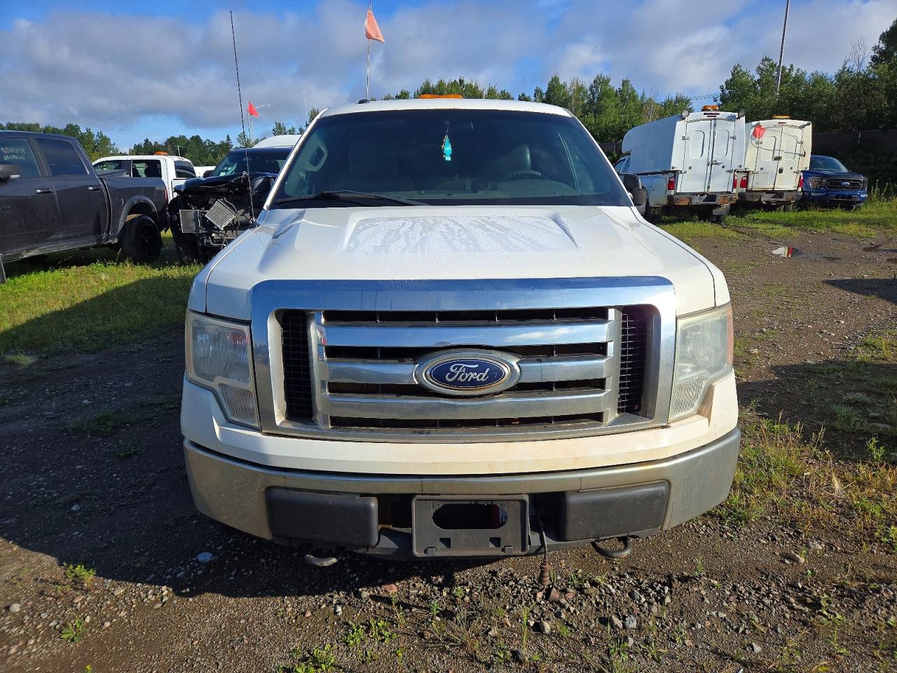 2012 Ford F150 Super Cab Белый vin: 1FTFX1EFXCFB75771