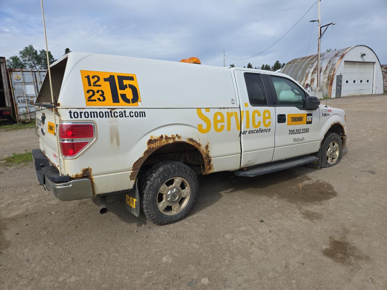 2012 Ford F150 Super Cab Белый vin: 1FTFX1EFXCFB75771 Damage: Right Bed Side, Rust, Severe Damage