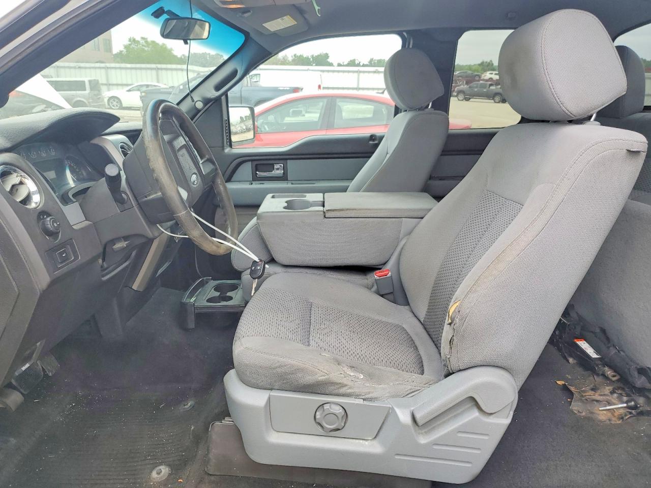 2012 Ford F150 Super Cab White vin: 1FTFX1EFXCFC41073