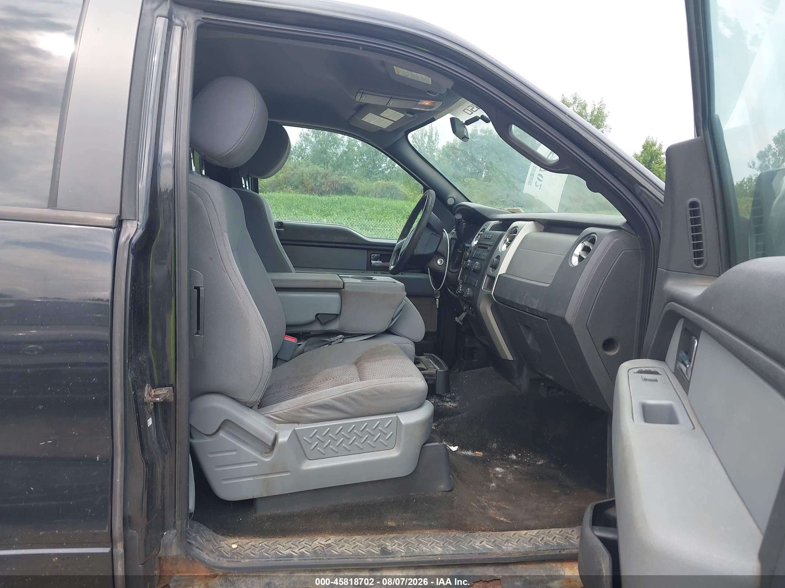 2012 Ford F-150 Xlt Black vin: 1FTFX1EFXCFD03345