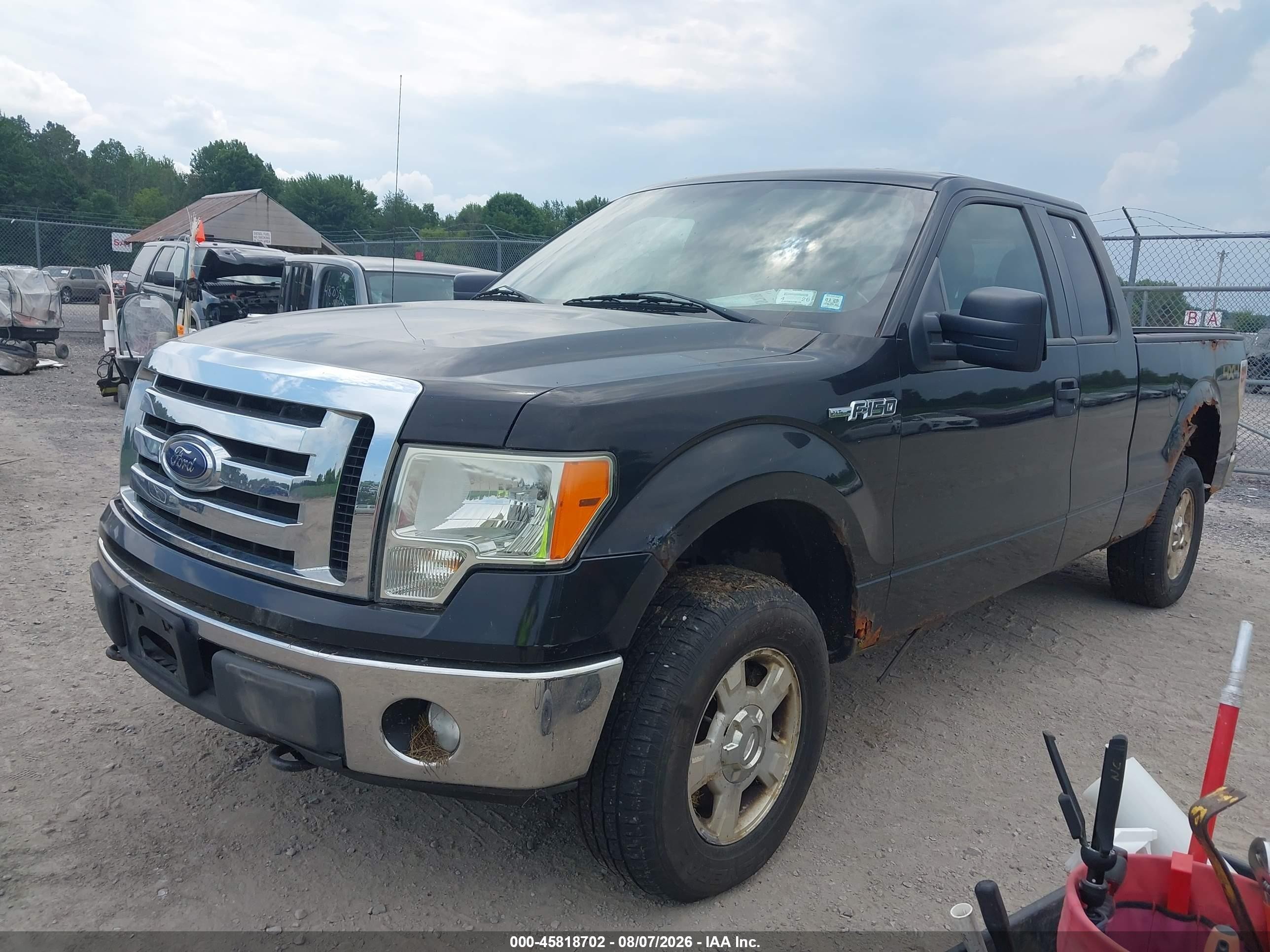 2012 Ford F-150 Xlt Black vin: 1FTFX1EFXCFD03345