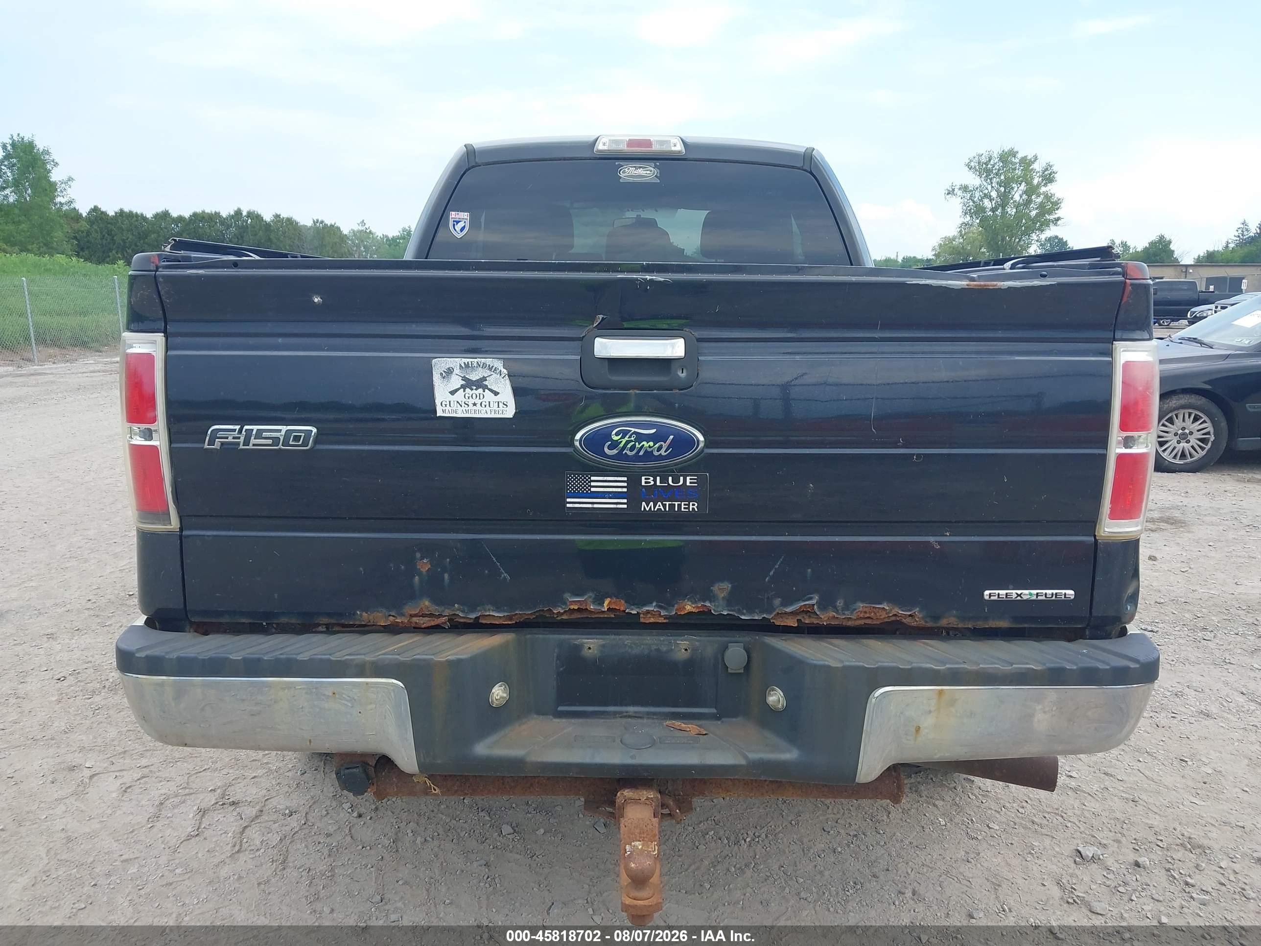 2012 Ford F-150 Xlt Black vin: 1FTFX1EFXCFD03345