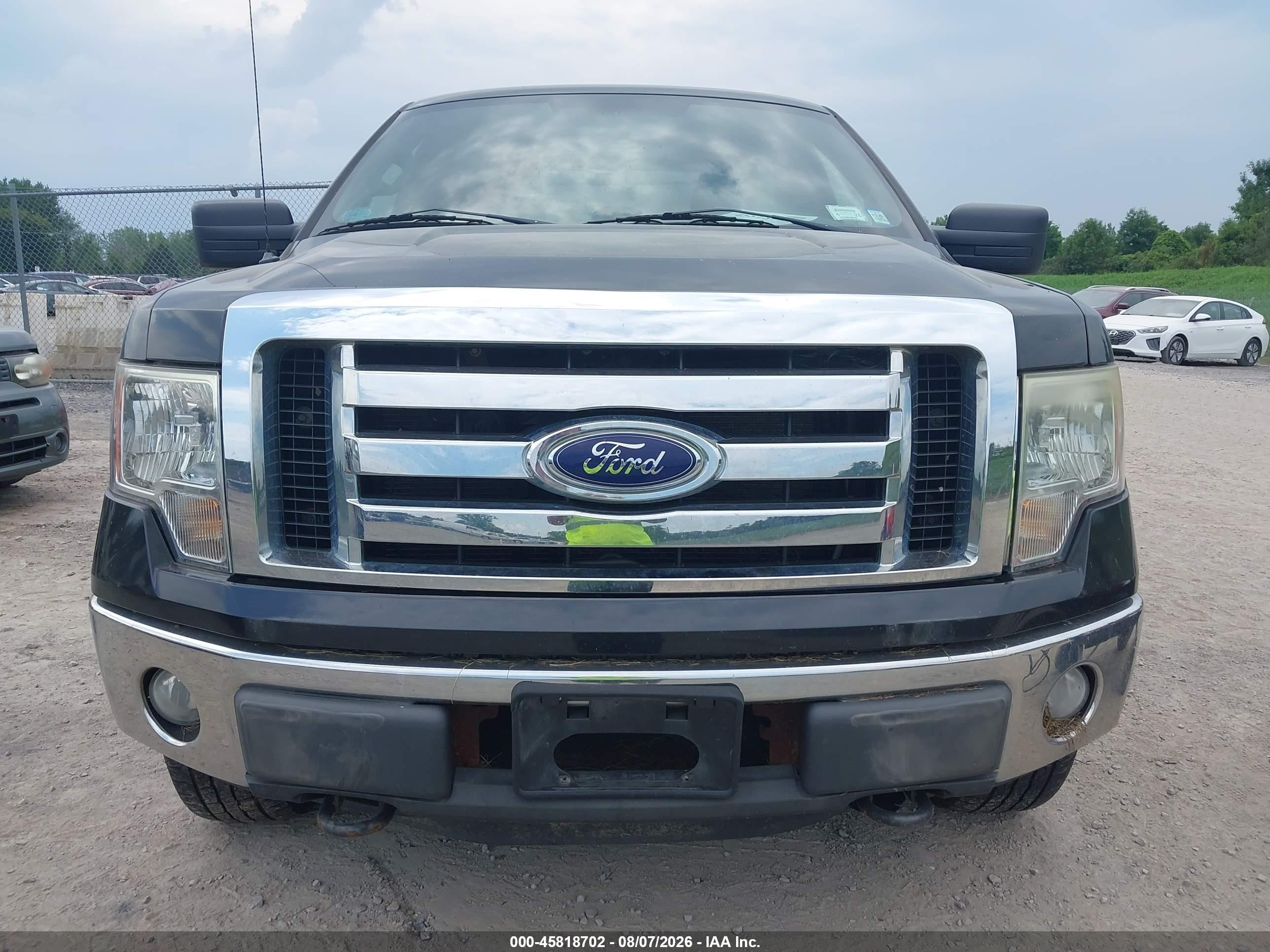 2012 Ford F-150 Xlt Black vin: 1FTFX1EFXCFD03345