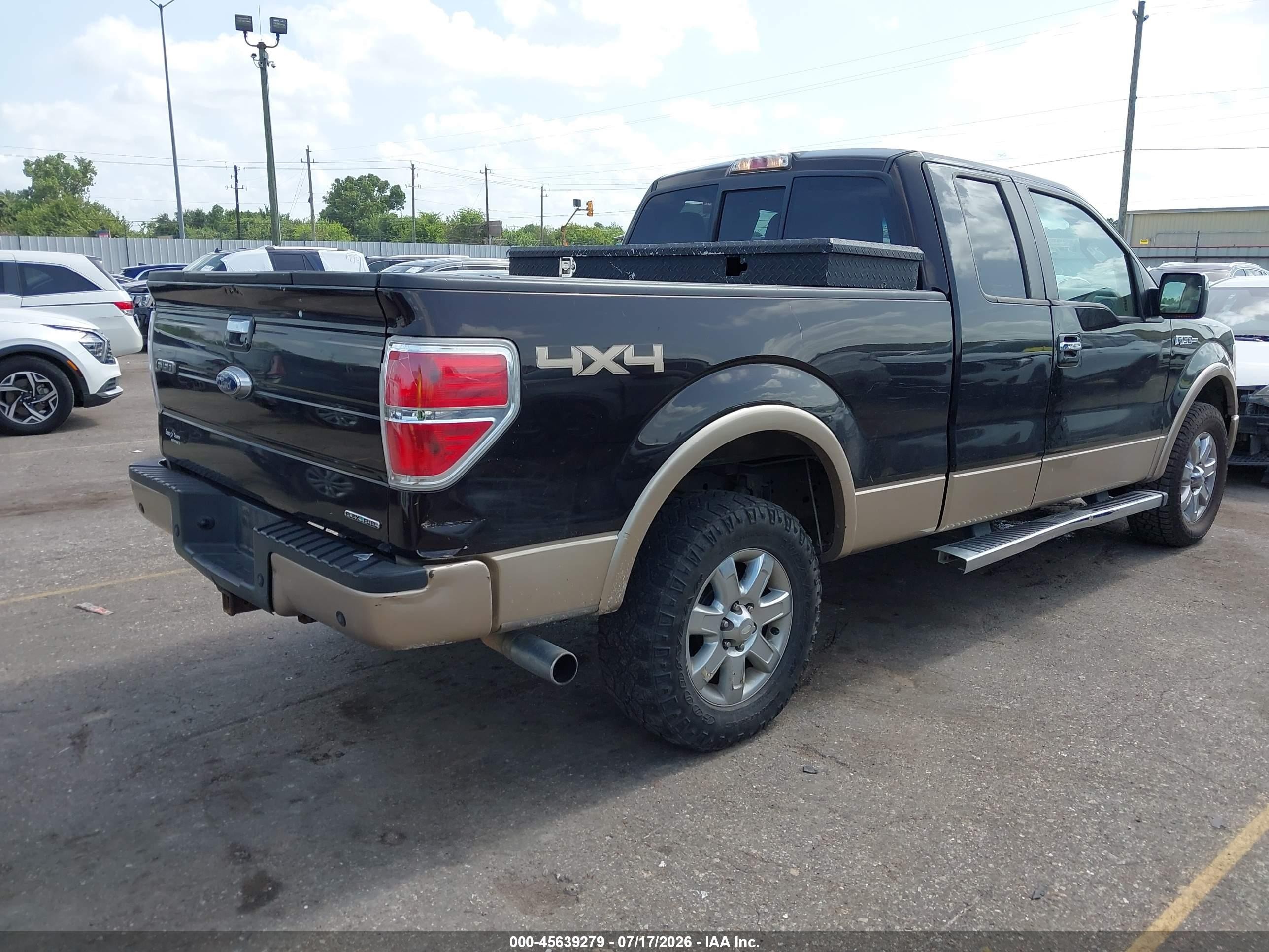2013 Ford F-150 Lariat Black vin: 1FTFX1EFXDFA67104