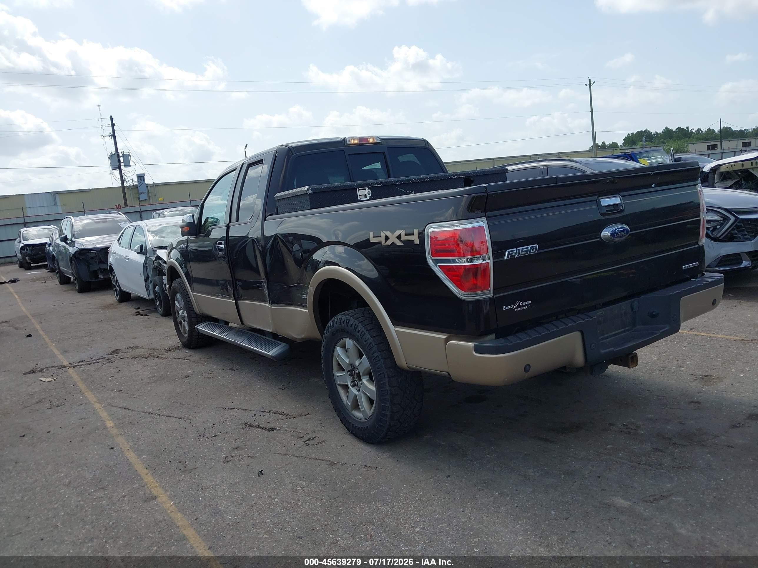 2013 Ford F-150 Lariat Black vin: 1FTFX1EFXDFA67104
