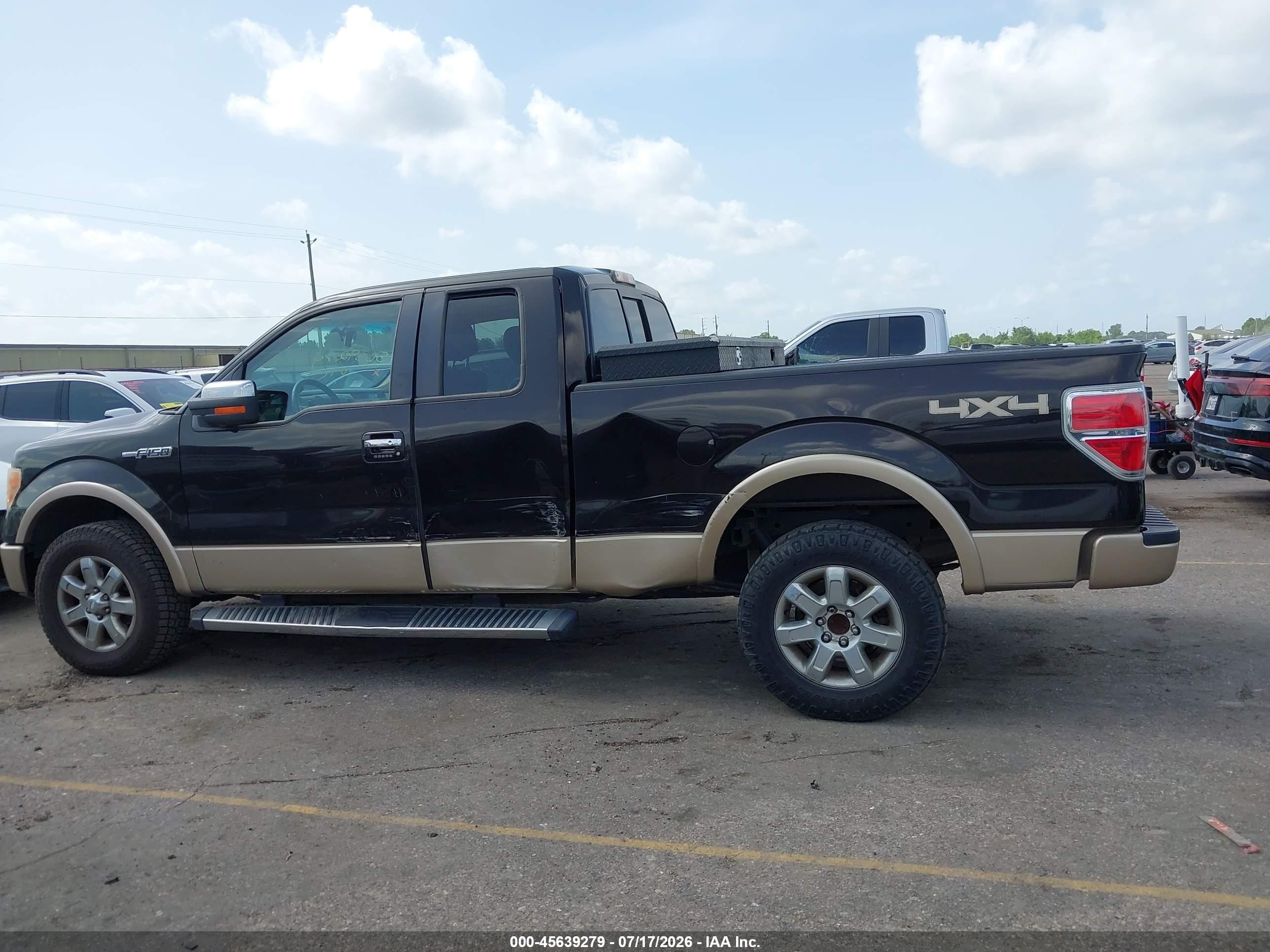 2013 Ford F-150 Lariat Black vin: 1FTFX1EFXDFA67104