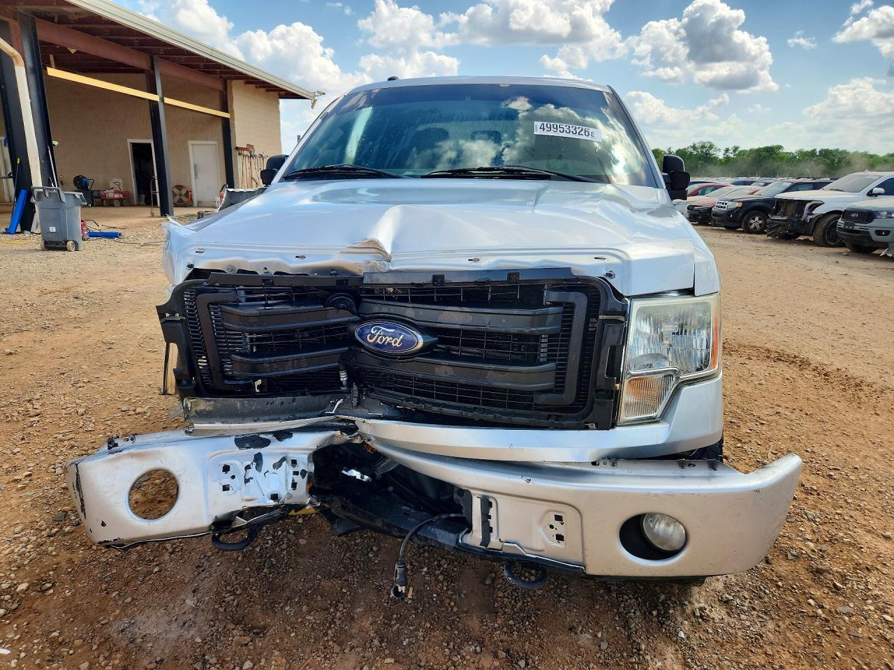 2013 Ford F150 Super Cab Silver vin: 1FTFX1EFXDFD03833