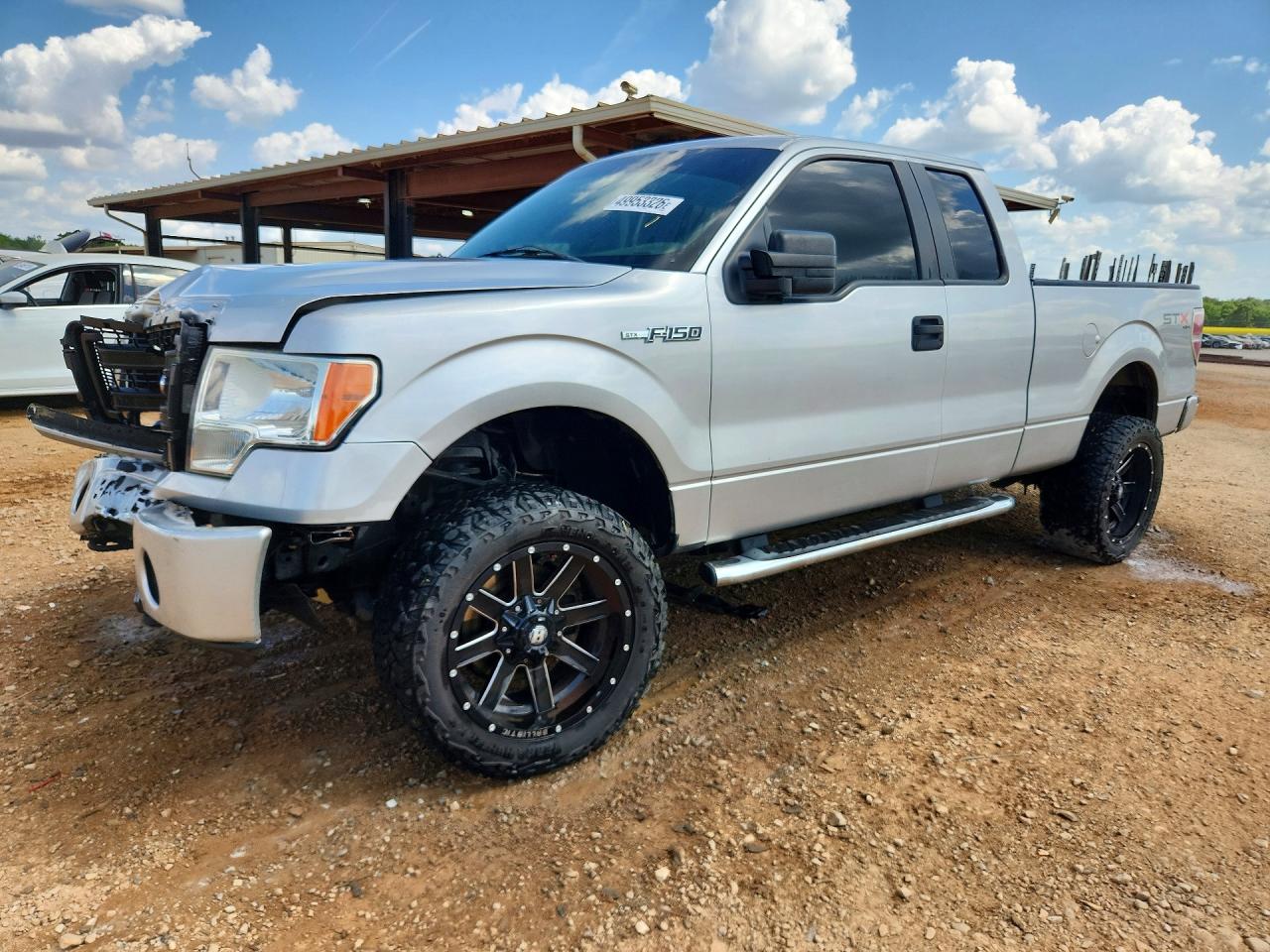 2013 Ford F150 Super Cab Silver vin: 1FTFX1EFXDFD03833