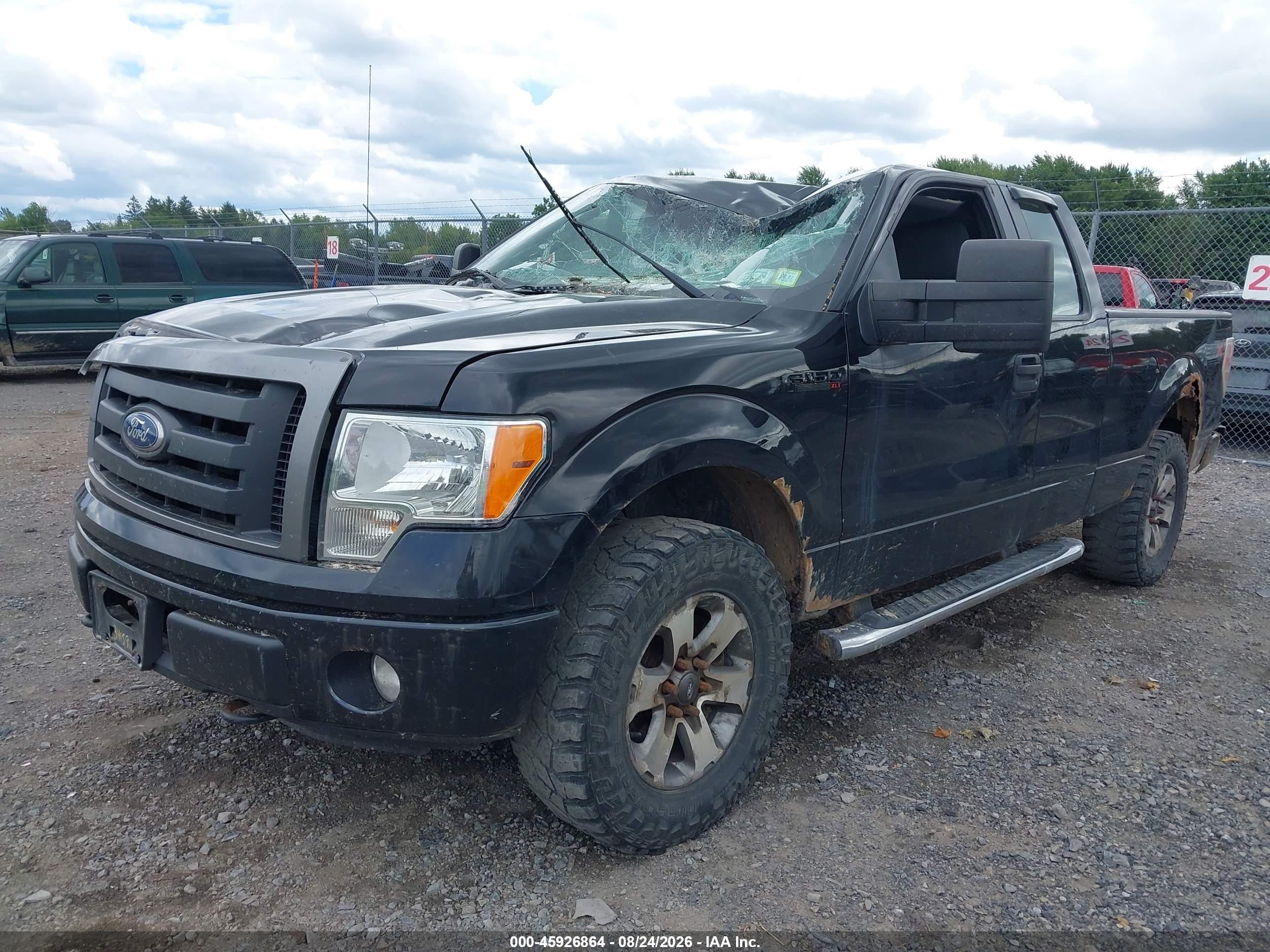 2013 Ford F-150 Stx Black vin: 1FTFX1EFXDFD46665