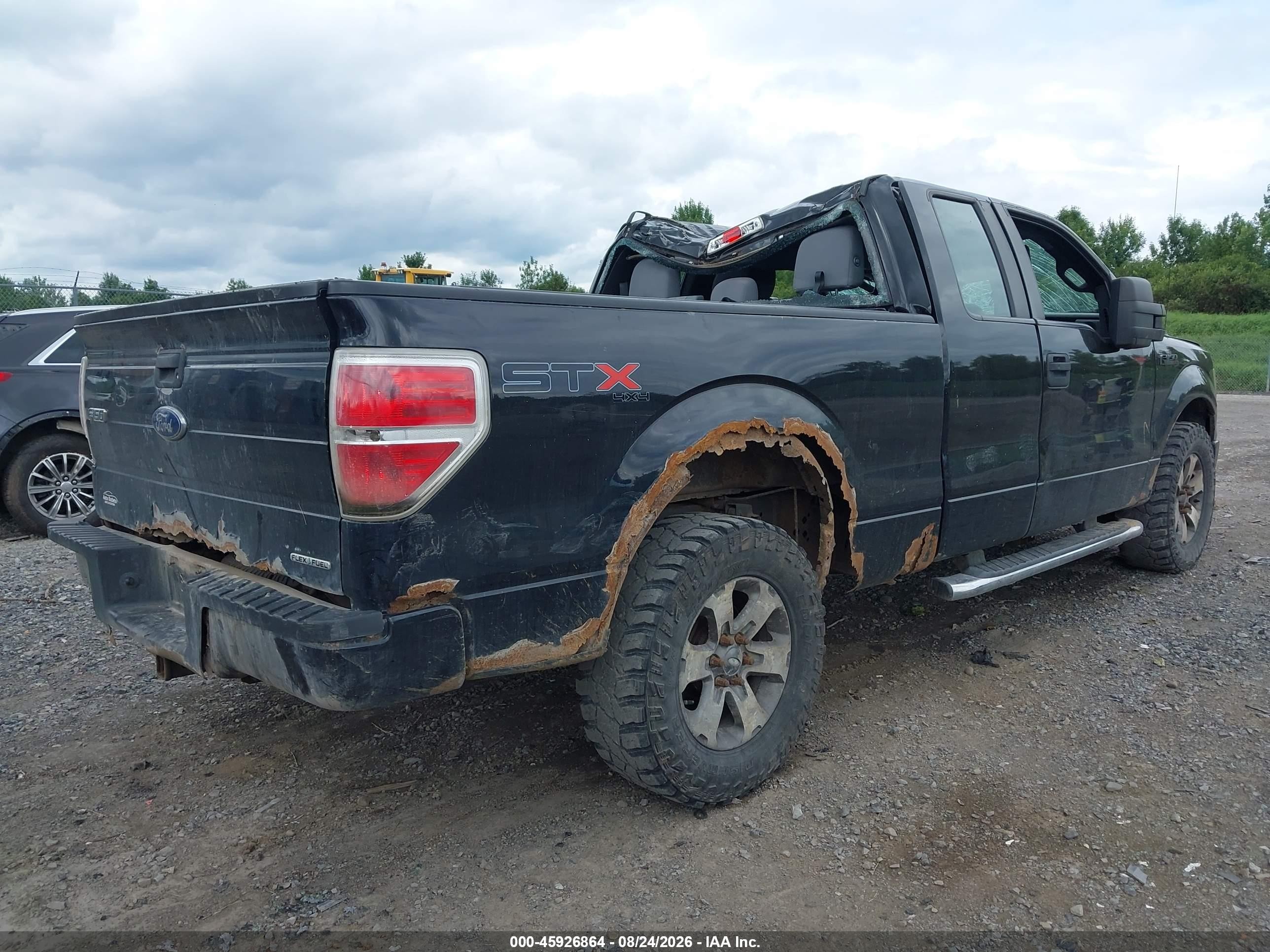 2013 Ford F-150 Stx Black vin: 1FTFX1EFXDFD46665