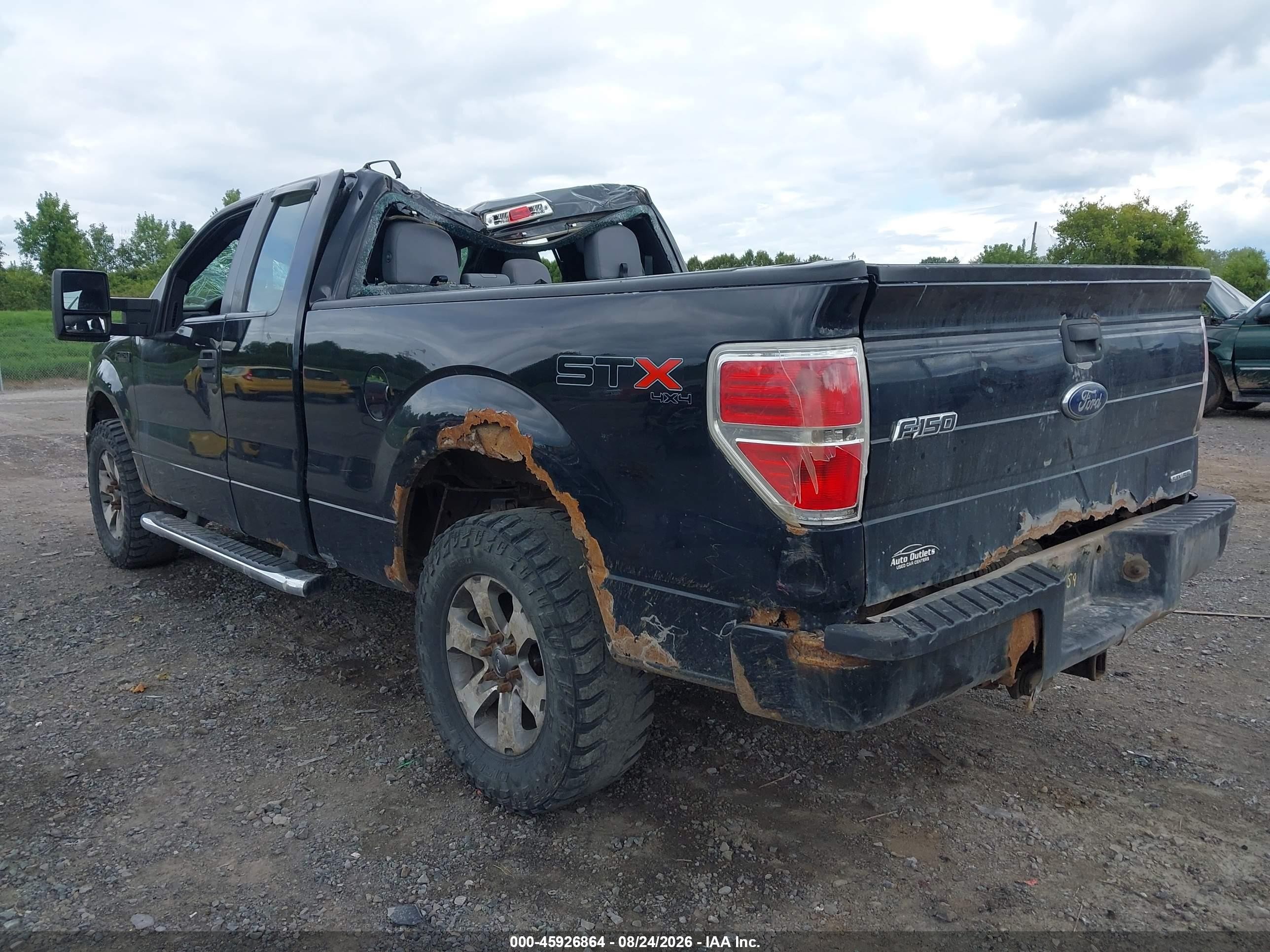 2013 Ford F-150 Stx Black vin: 1FTFX1EFXDFD46665