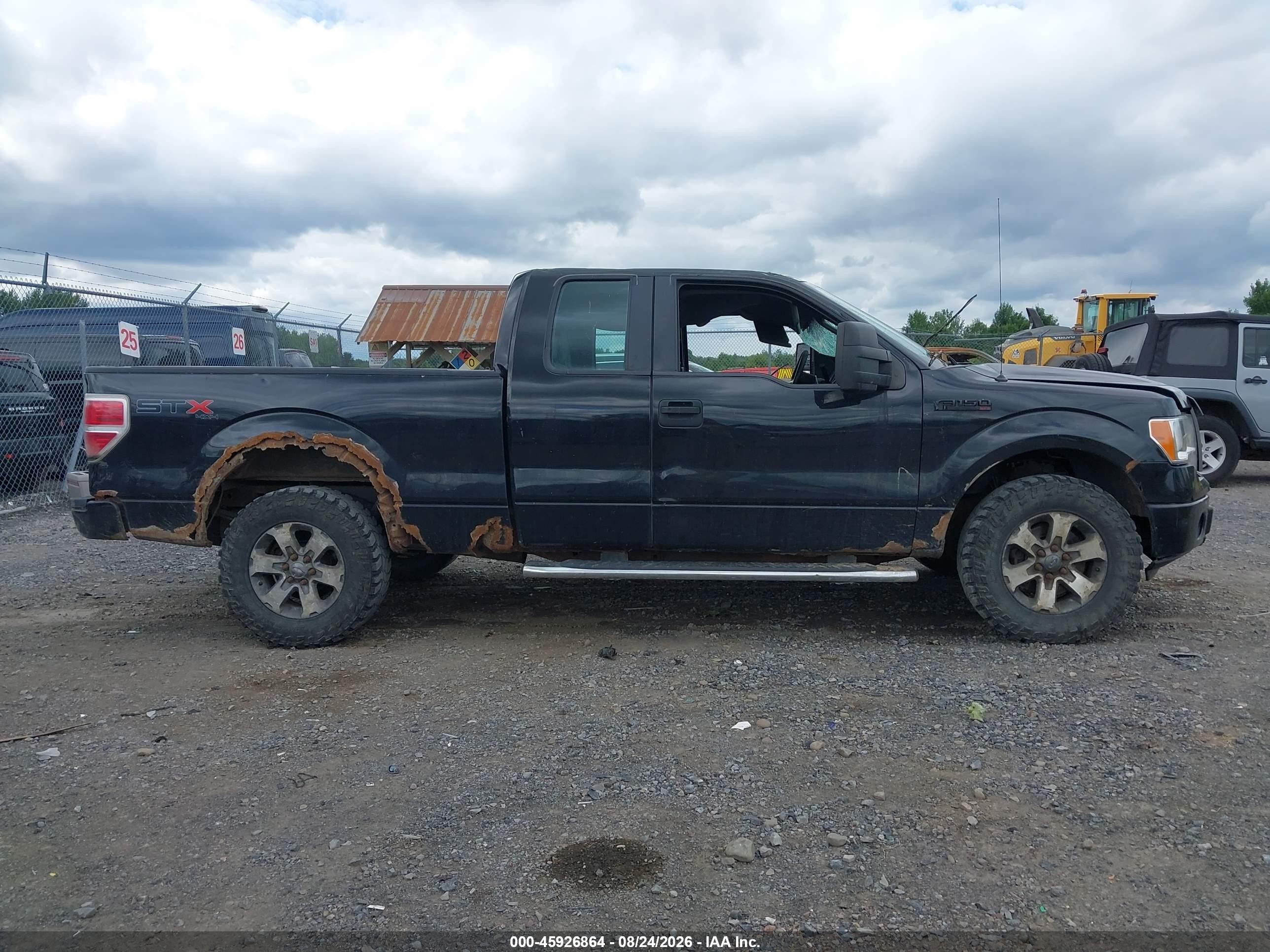 2013 Ford F-150 Stx Black vin: 1FTFX1EFXDFD46665