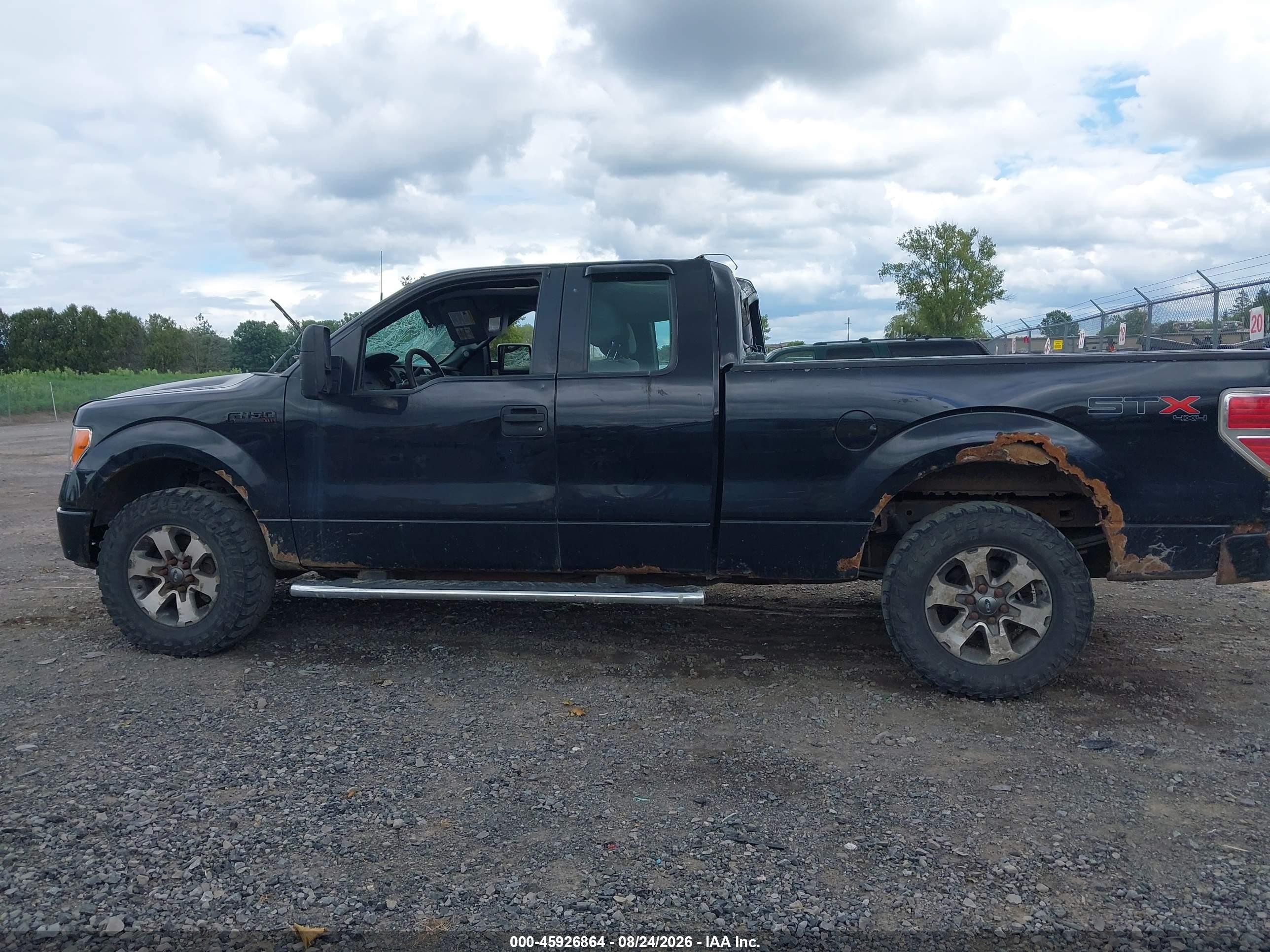 2013 Ford F-150 Stx Black vin: 1FTFX1EFXDFD46665