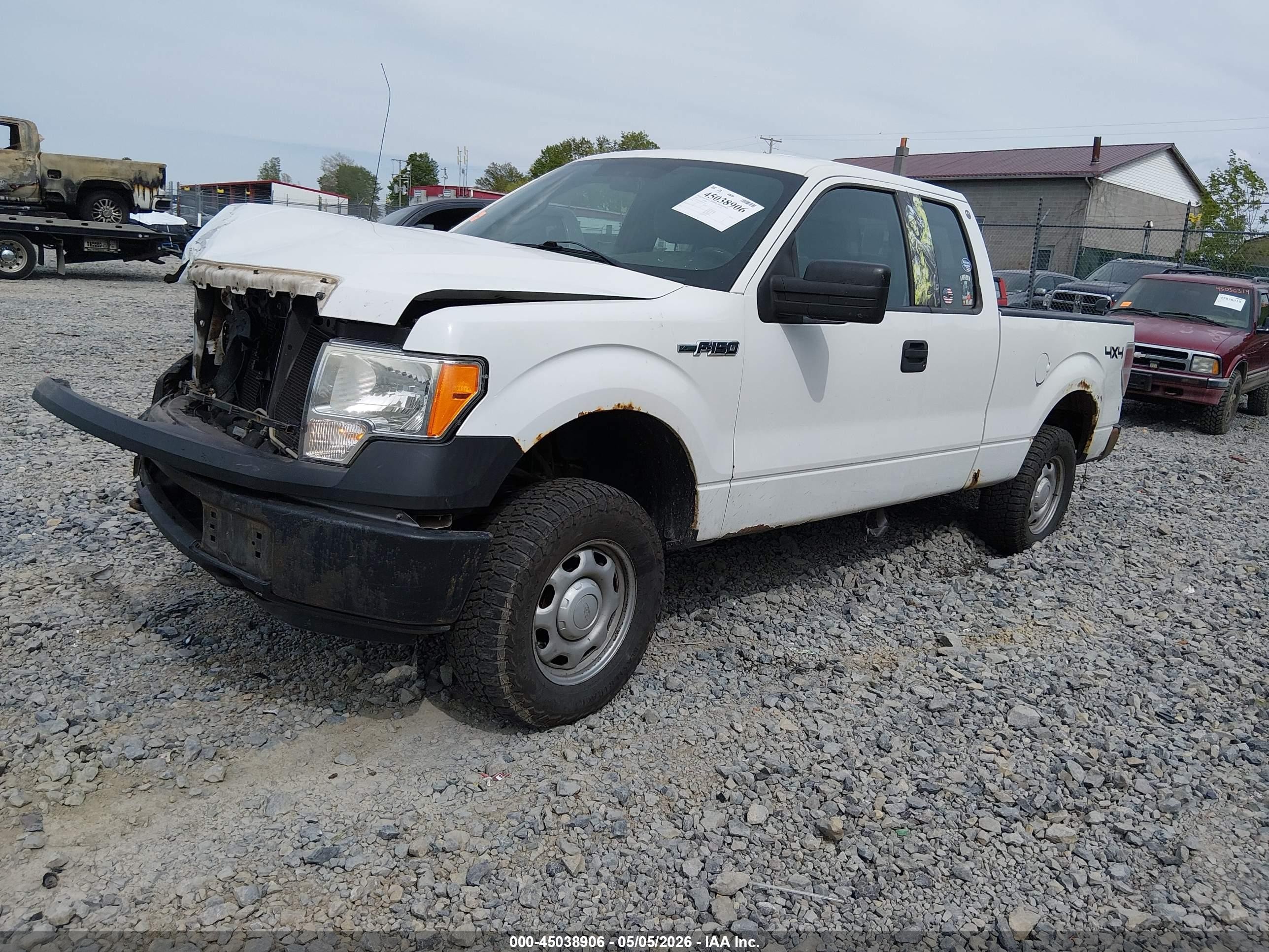 2013 Ford F-150 Xl White vin: 1FTFX1EFXDKF24761