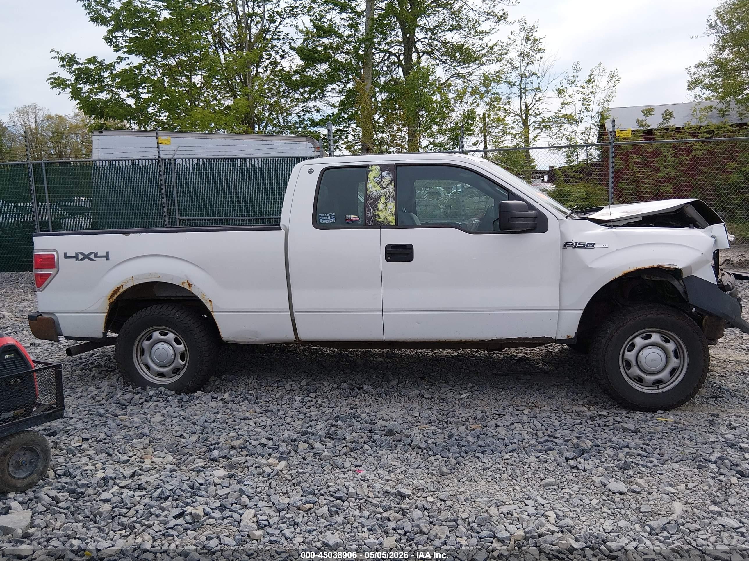2013 Ford F-150 Xl White vin: 1FTFX1EFXDKF24761